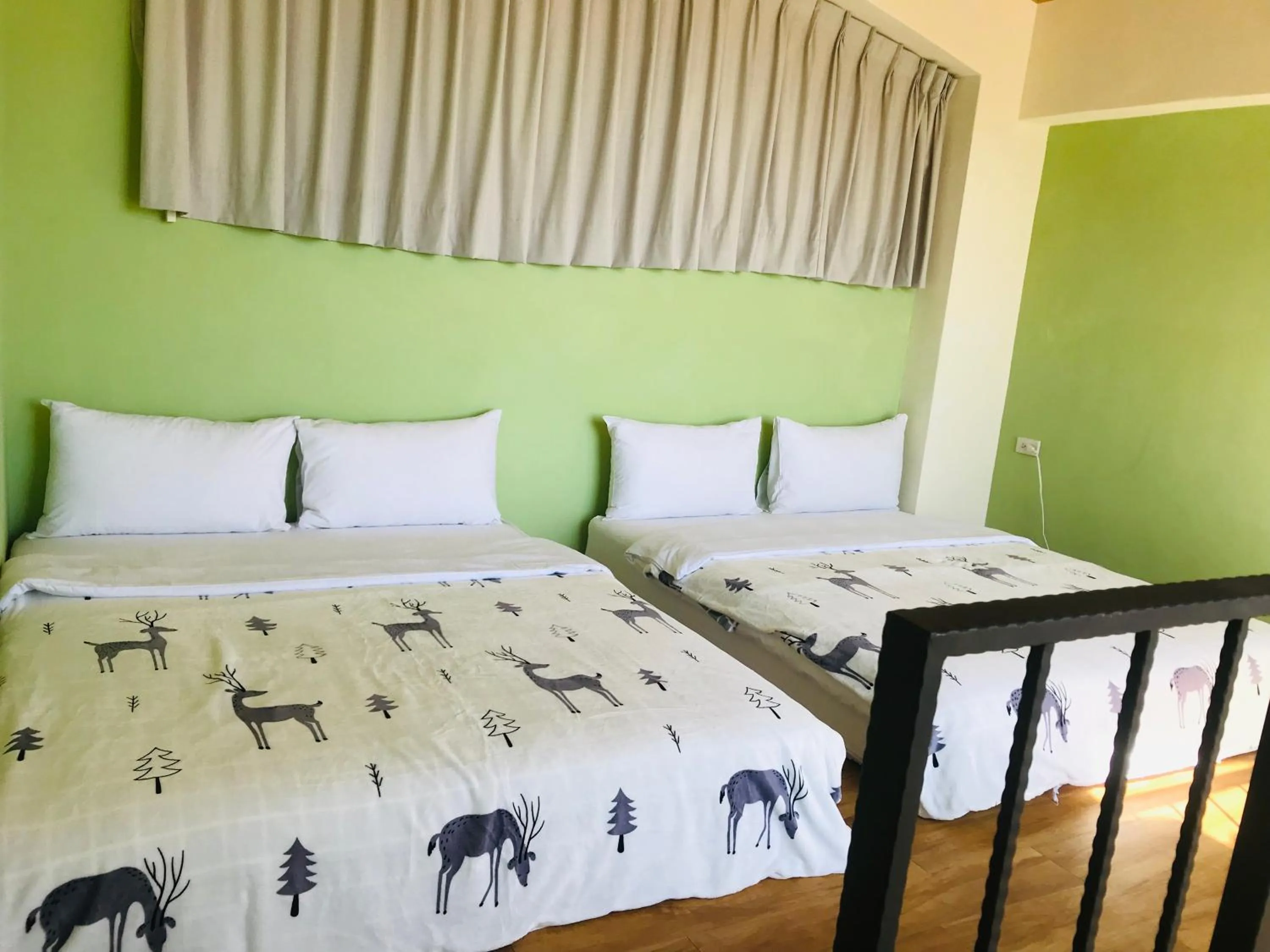 Bed in Taroko Mountain View B&B