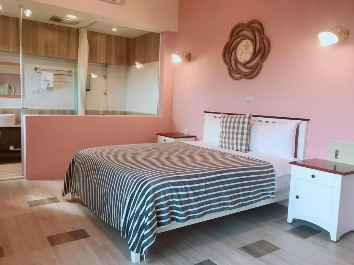 Bed in Taroko Mountain View B&B