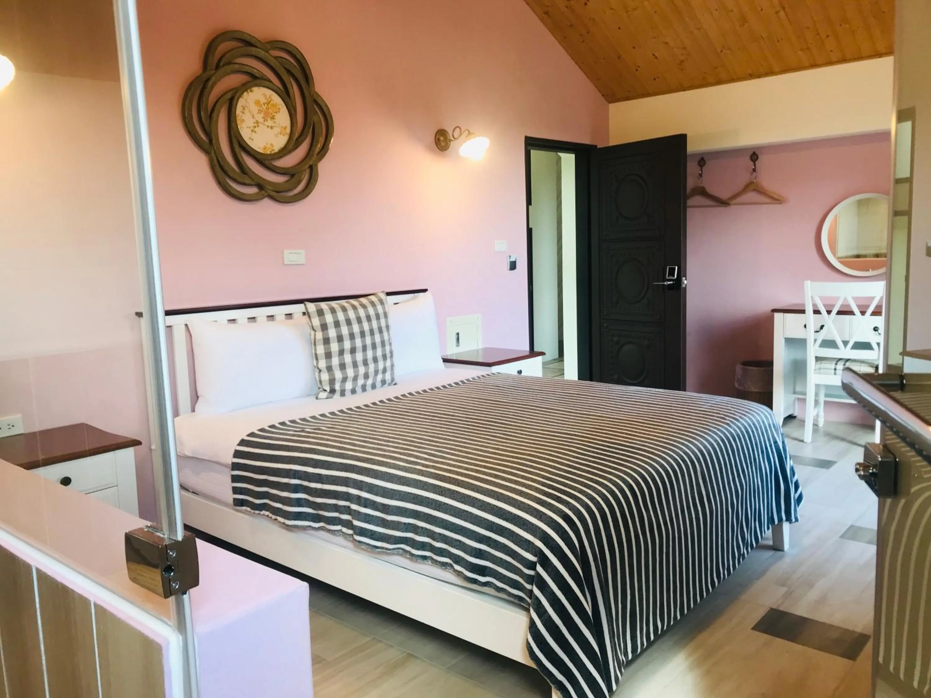 Bed in Taroko Mountain View B&B