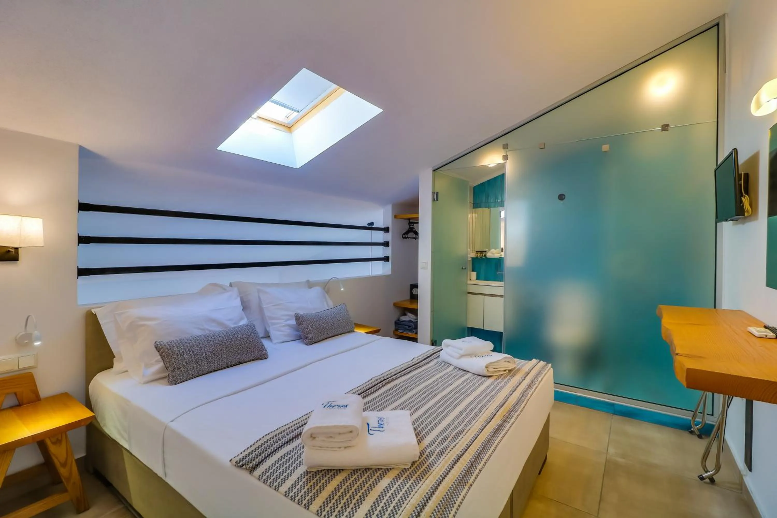Bedroom, Bed in Theros Villas & Suites