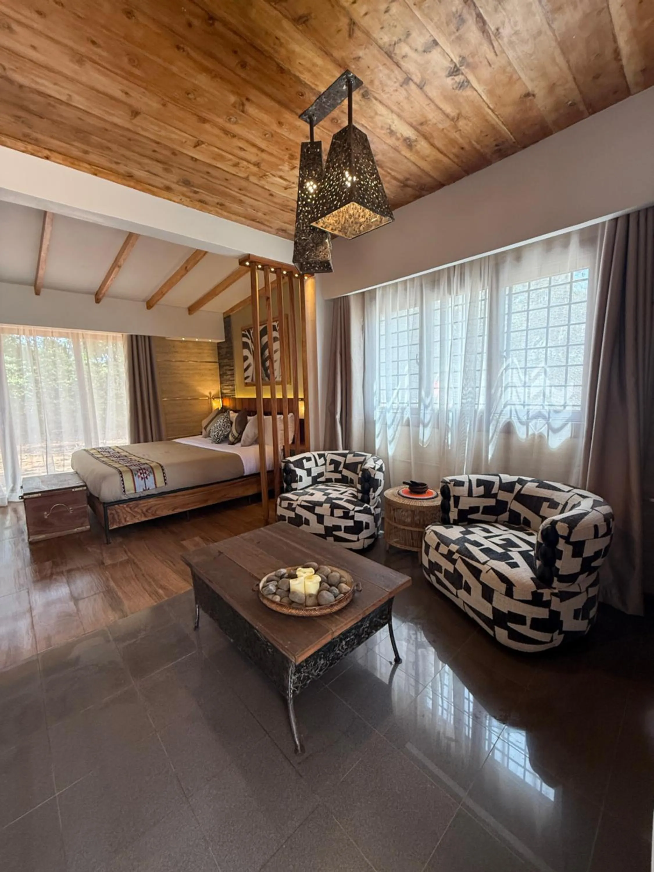 Bedroom, Bed in Ameg Lodge Kilimanjaro