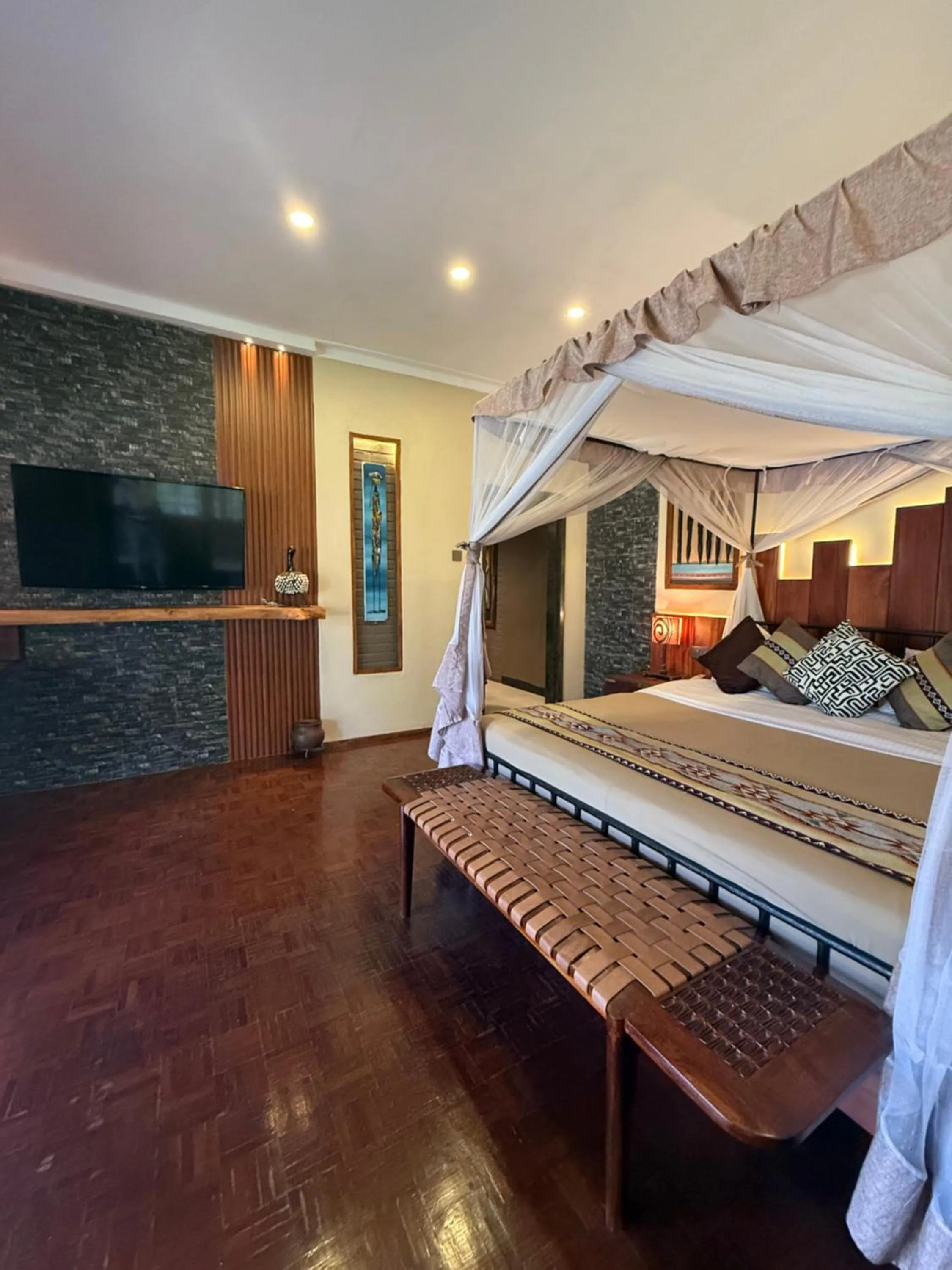 Bedroom, Bed in Ameg Lodge Kilimanjaro