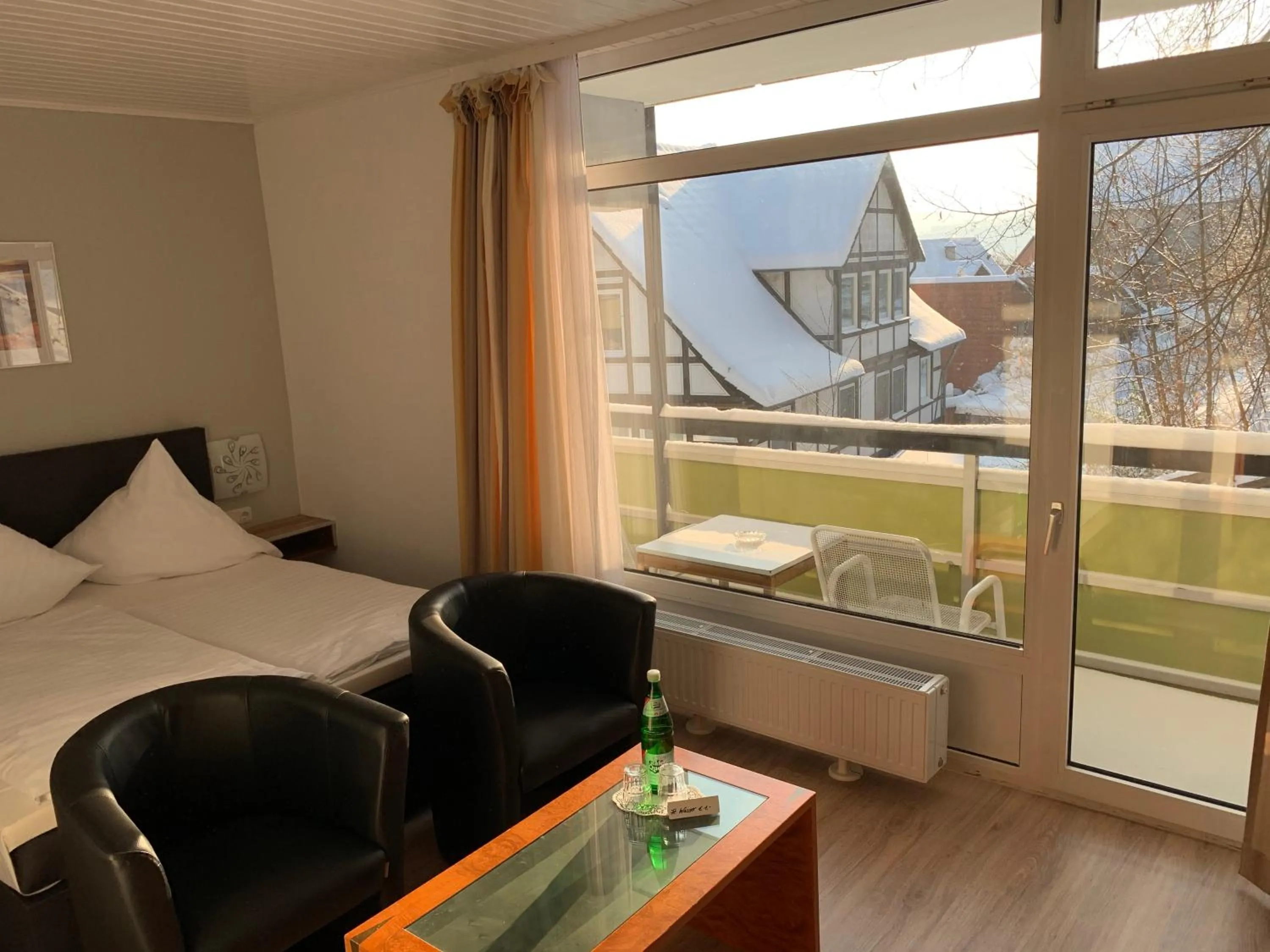 Seating area, Bed in Hotel Martina