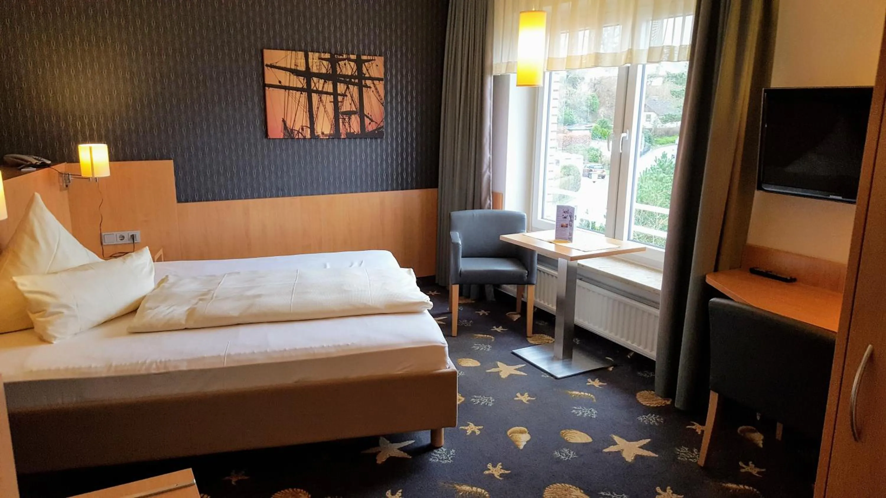 Photo of the whole room, Bed in Hotel Seeterrassen