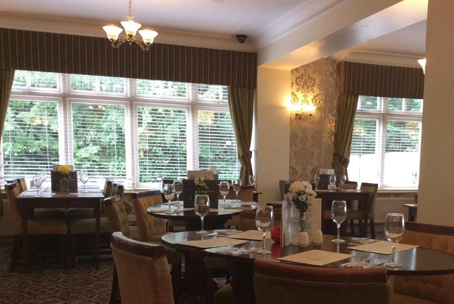 Dining area in Strawberry Bank Hotel, NEC
