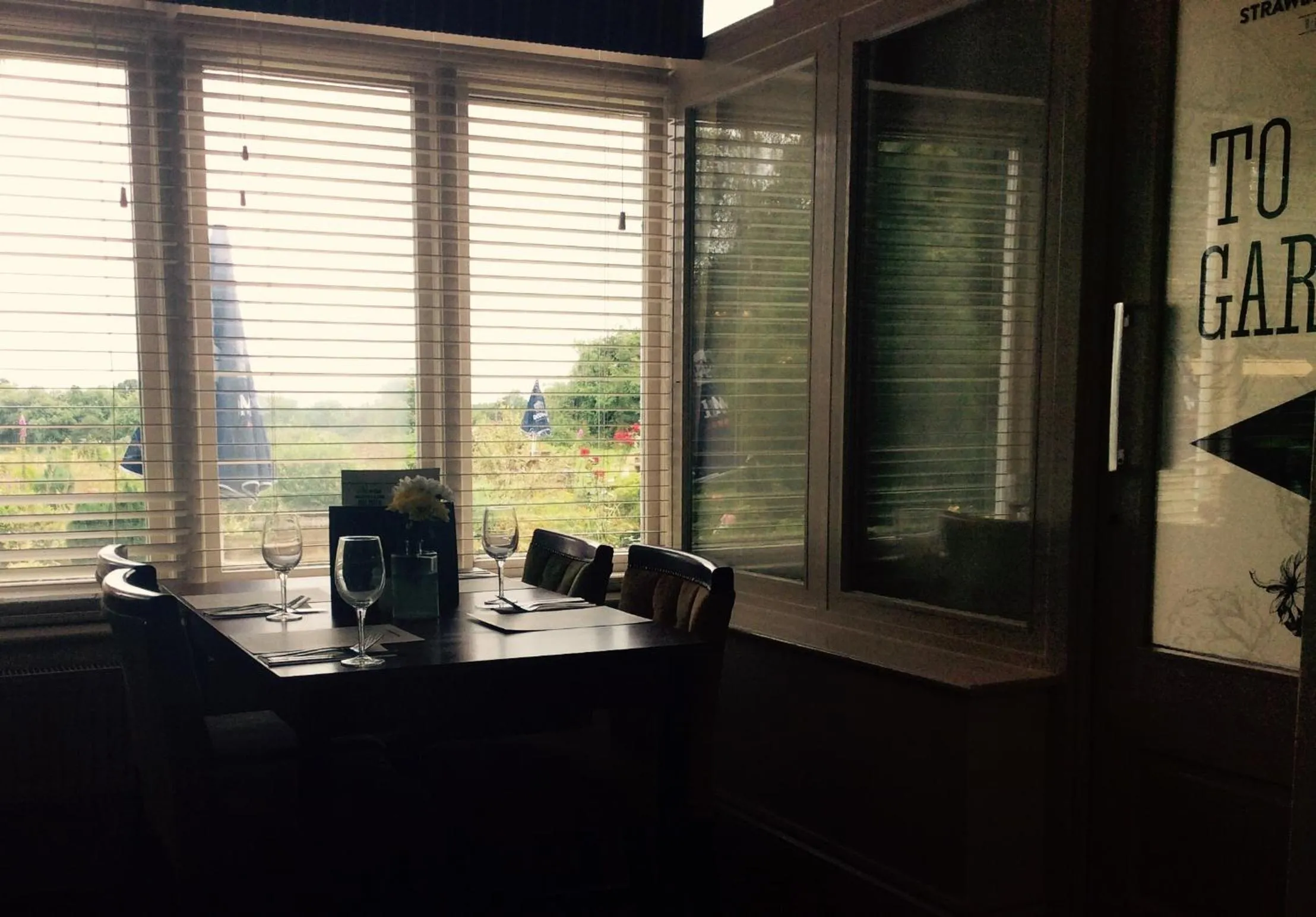 Dining area in Strawberry Bank Hotel, NEC