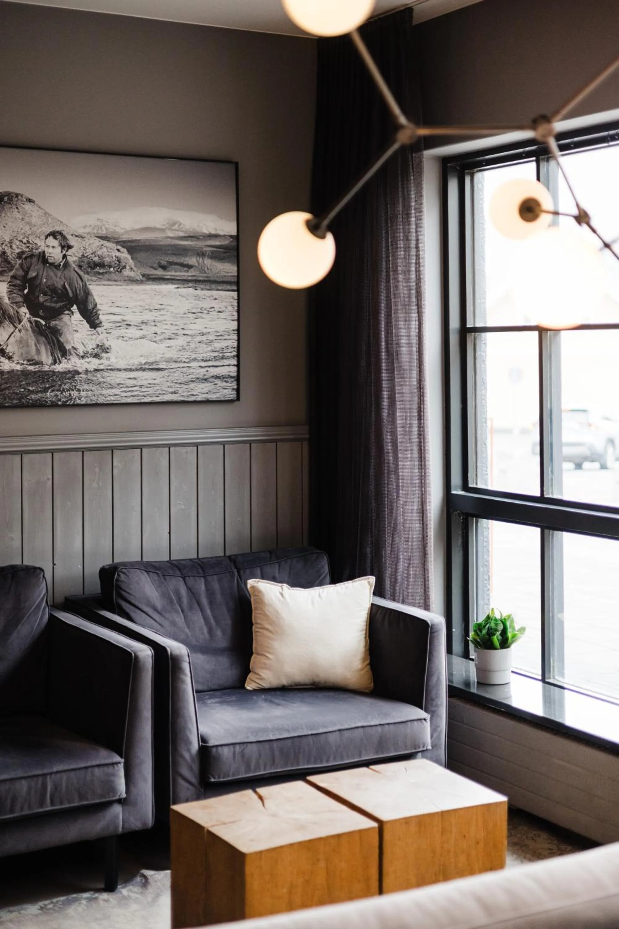Seating area in Hotel Ódinsvé