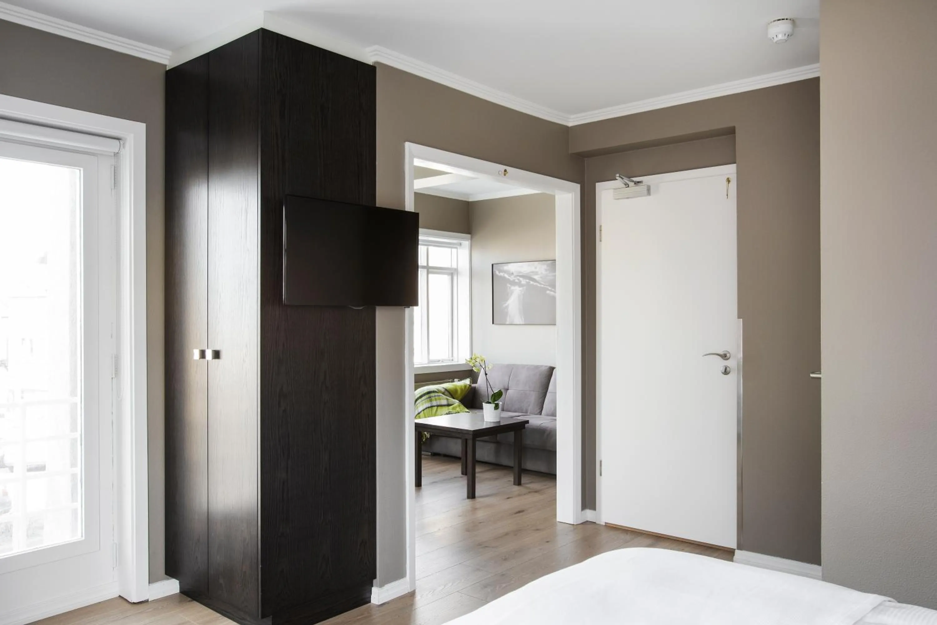 Decorative detail, Bed in Hotel Ódinsvé