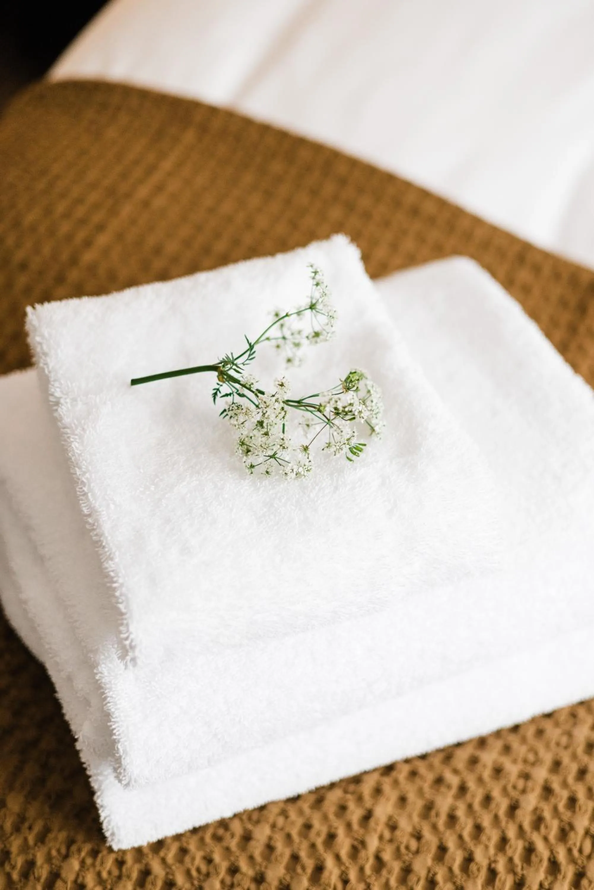 towels, Bed in Hotel Ódinsvé