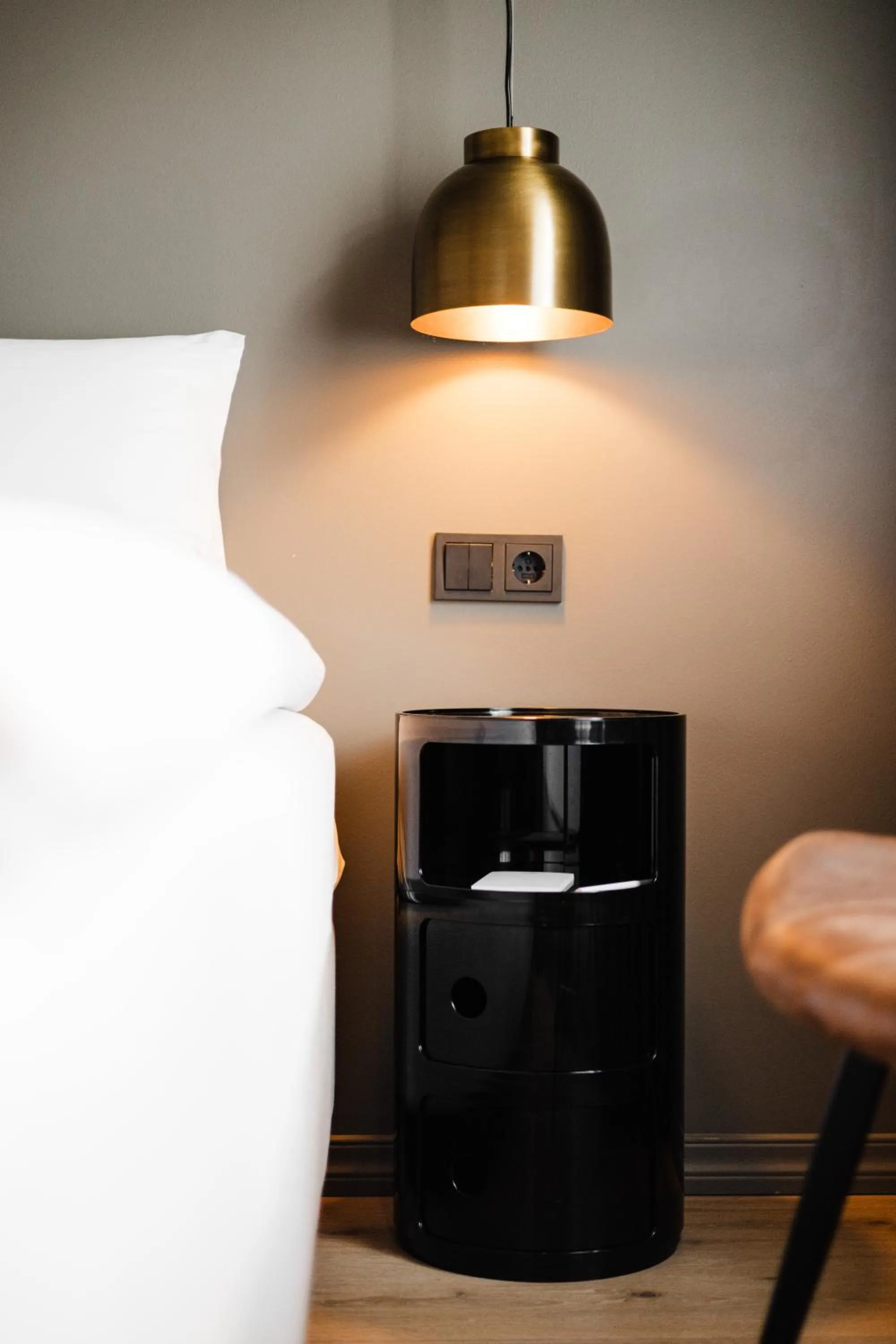 Bed in Hotel Ódinsvé