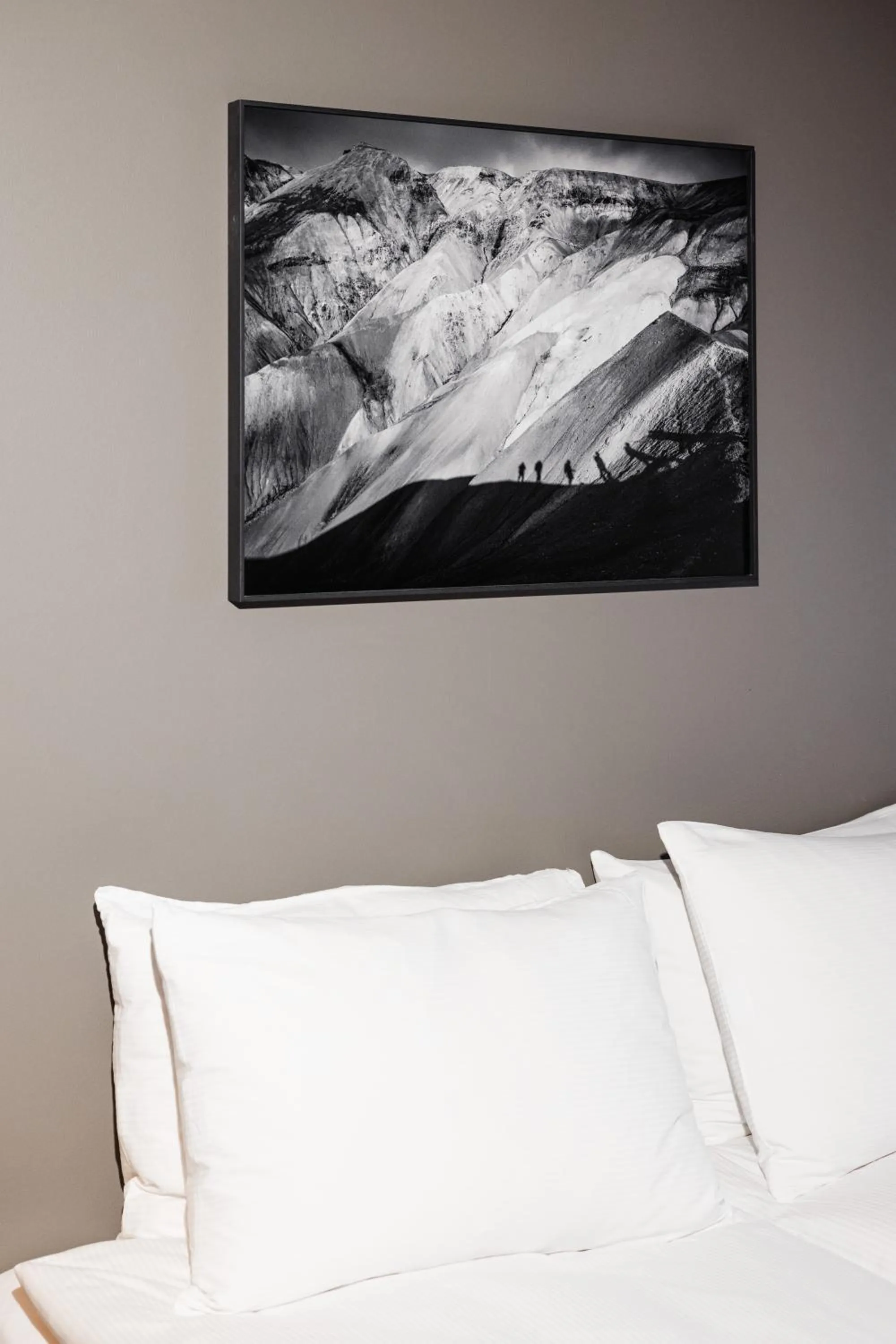 Bed in Hotel Ódinsvé