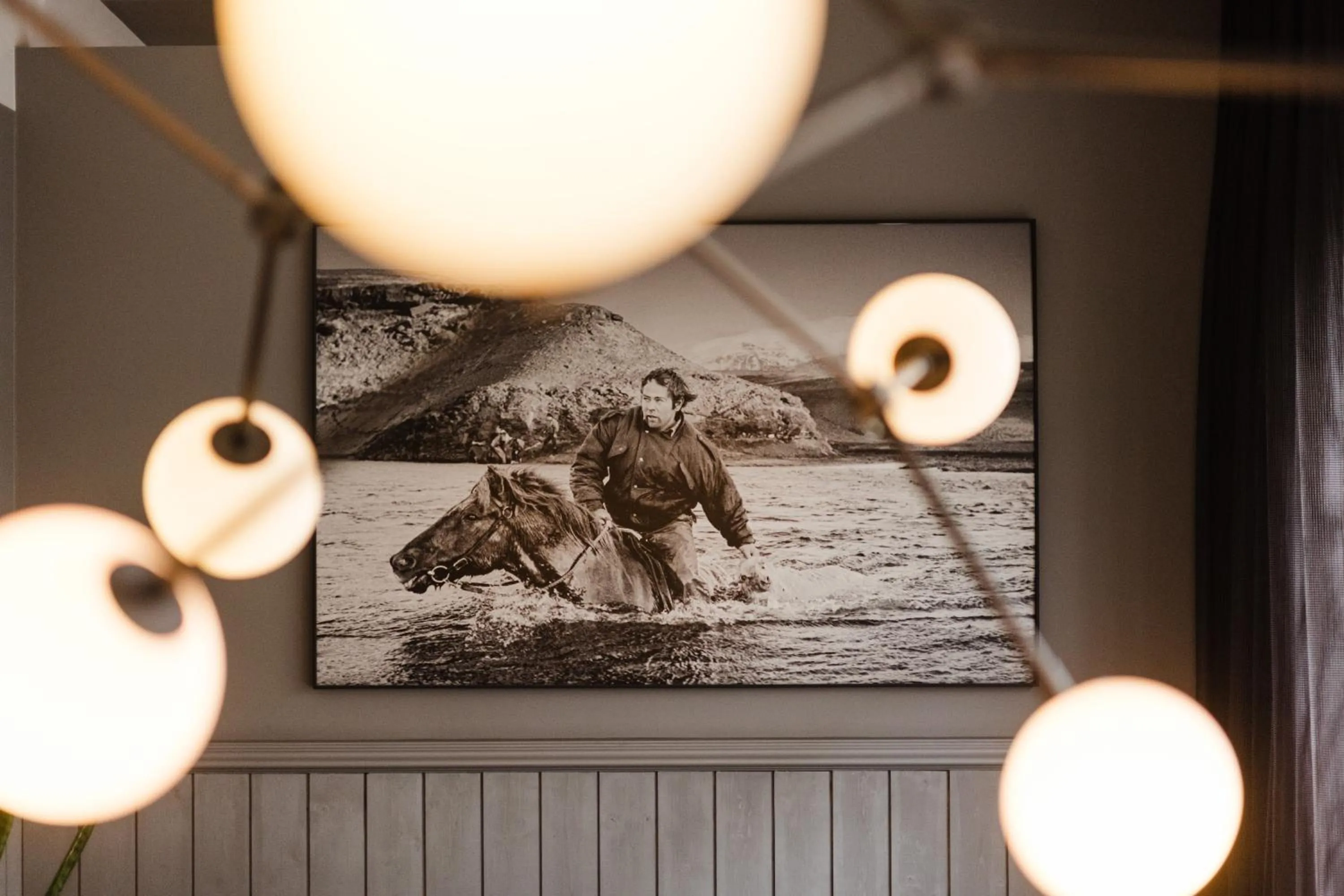 Decorative detail in Hotel Ódinsvé