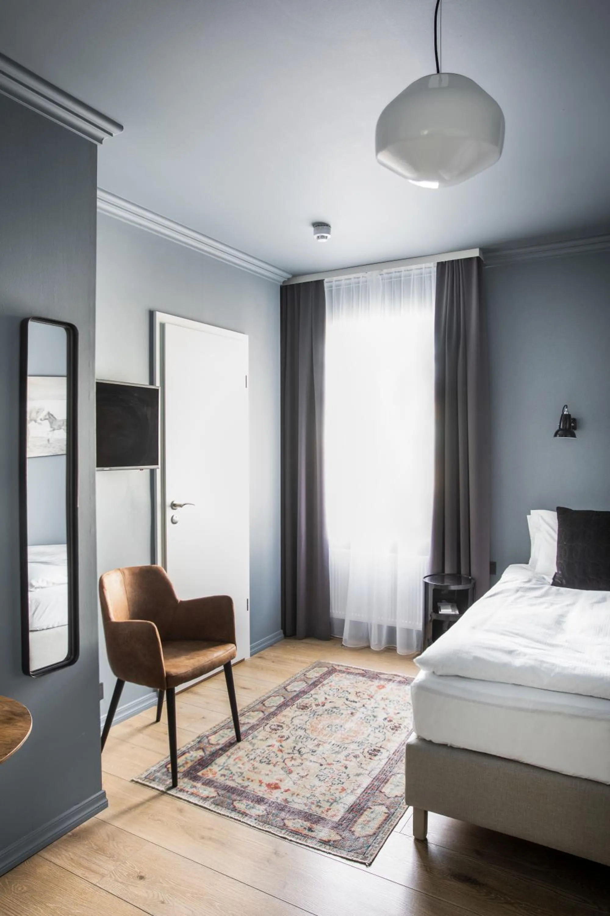 Bed in Hotel Ódinsvé