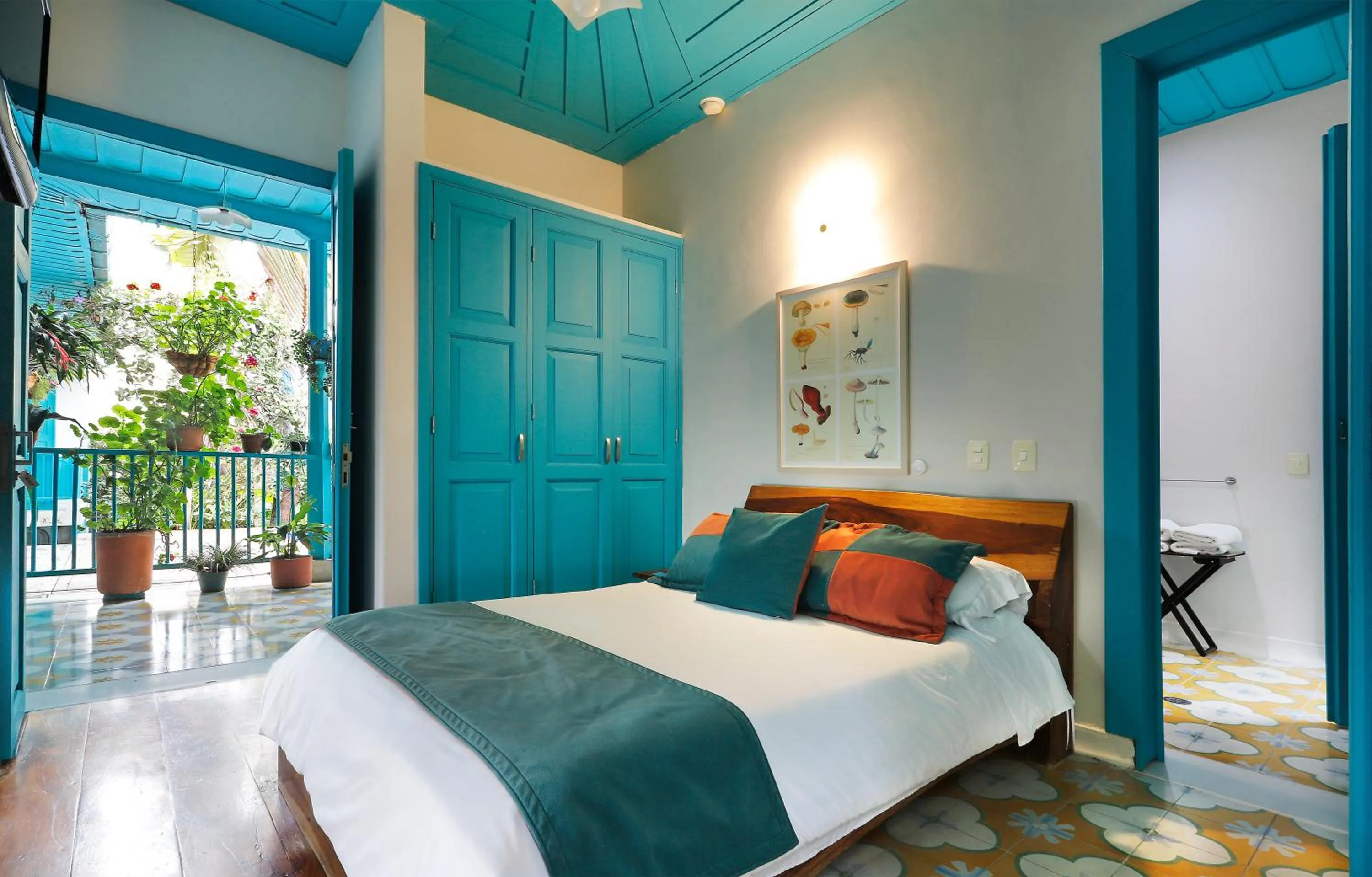 Bedroom, Bed in Casa de las Dos Palmas