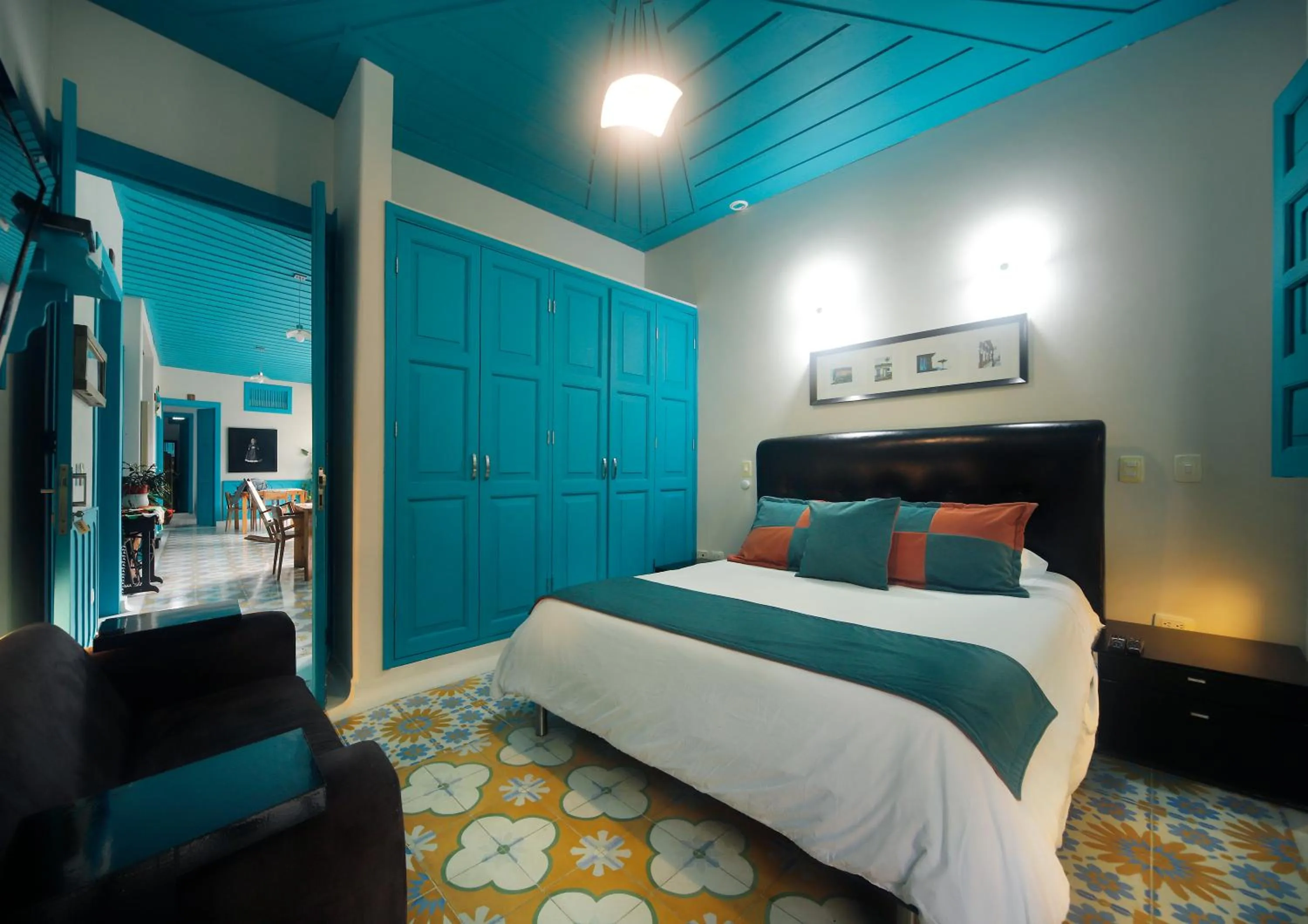 Bedroom, Bed in Casa de las Dos Palmas