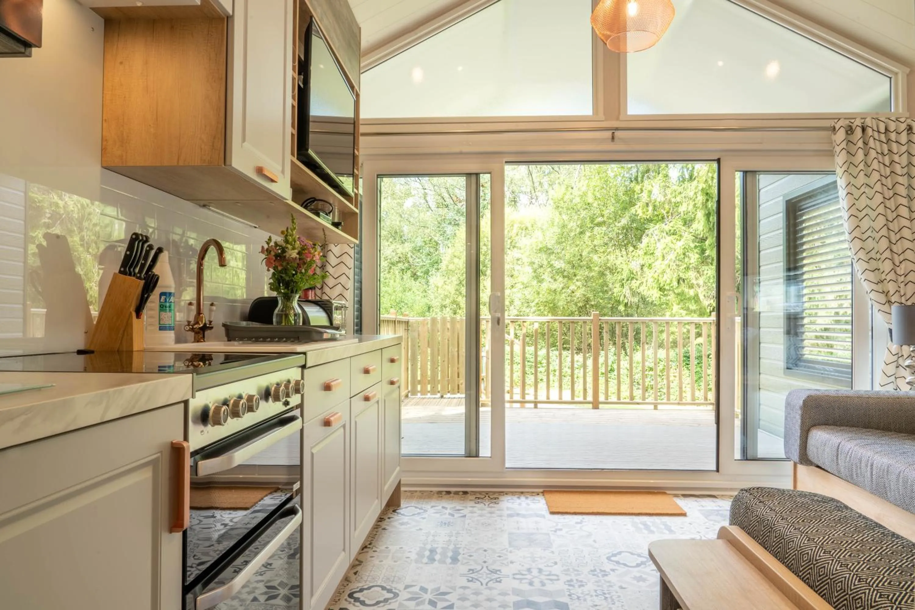 Kitchen or kitchenette in Newby Bridge Country Caravan Park