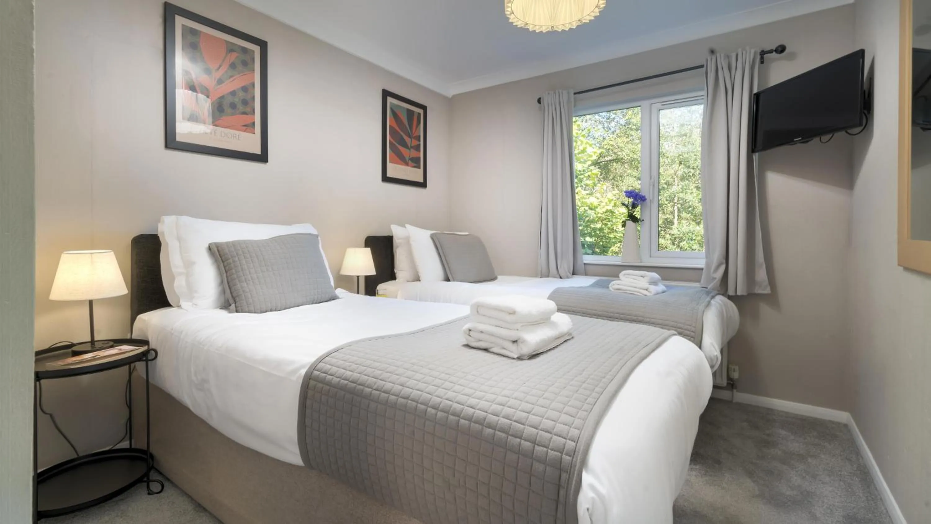 Bed in Newby Bridge Country Caravan Park