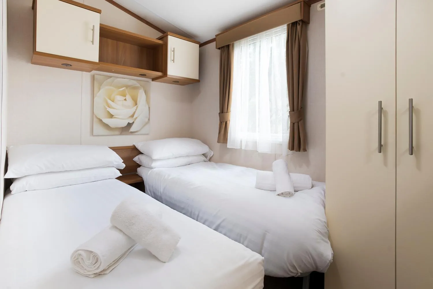 Bed in Newby Bridge Country Caravan Park