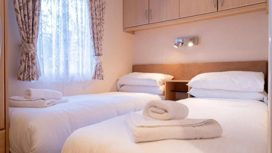 Bed in Newby Bridge Country Caravan Park