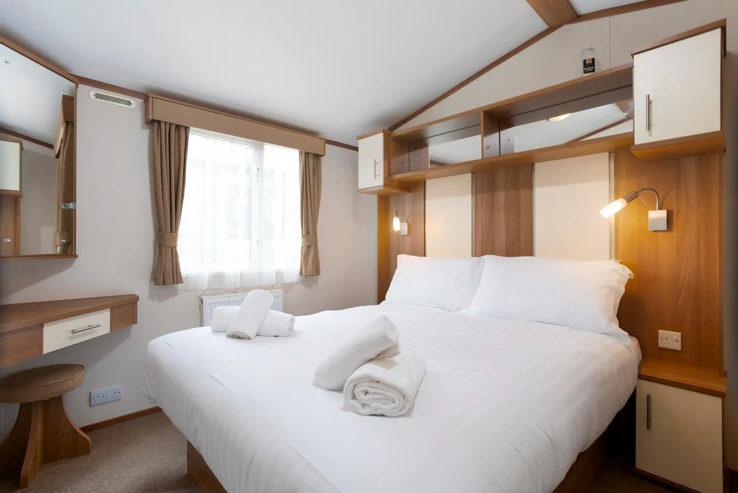 Bed in Newby Bridge Country Caravan Park