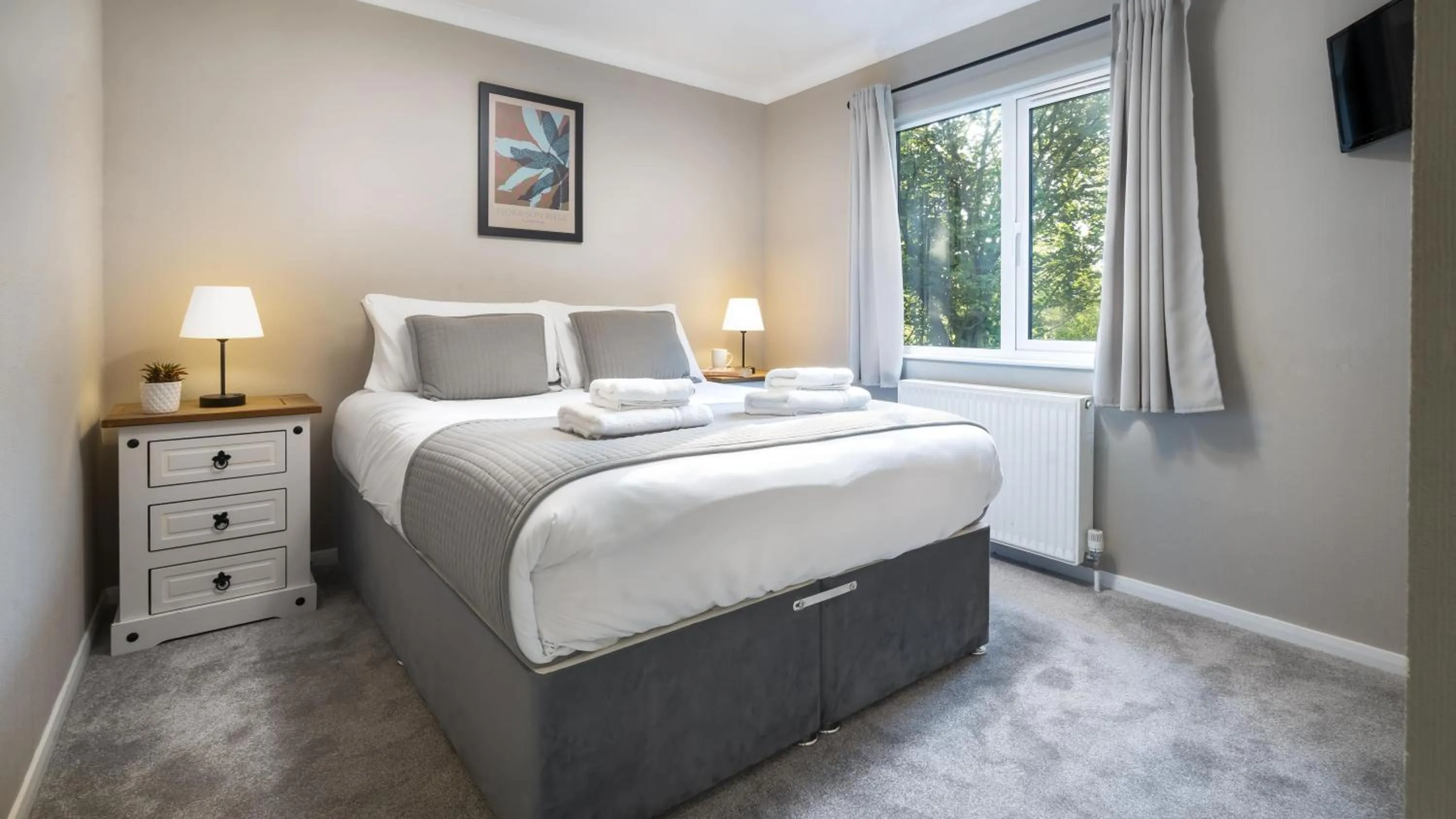 Bed in Newby Bridge Country Caravan Park