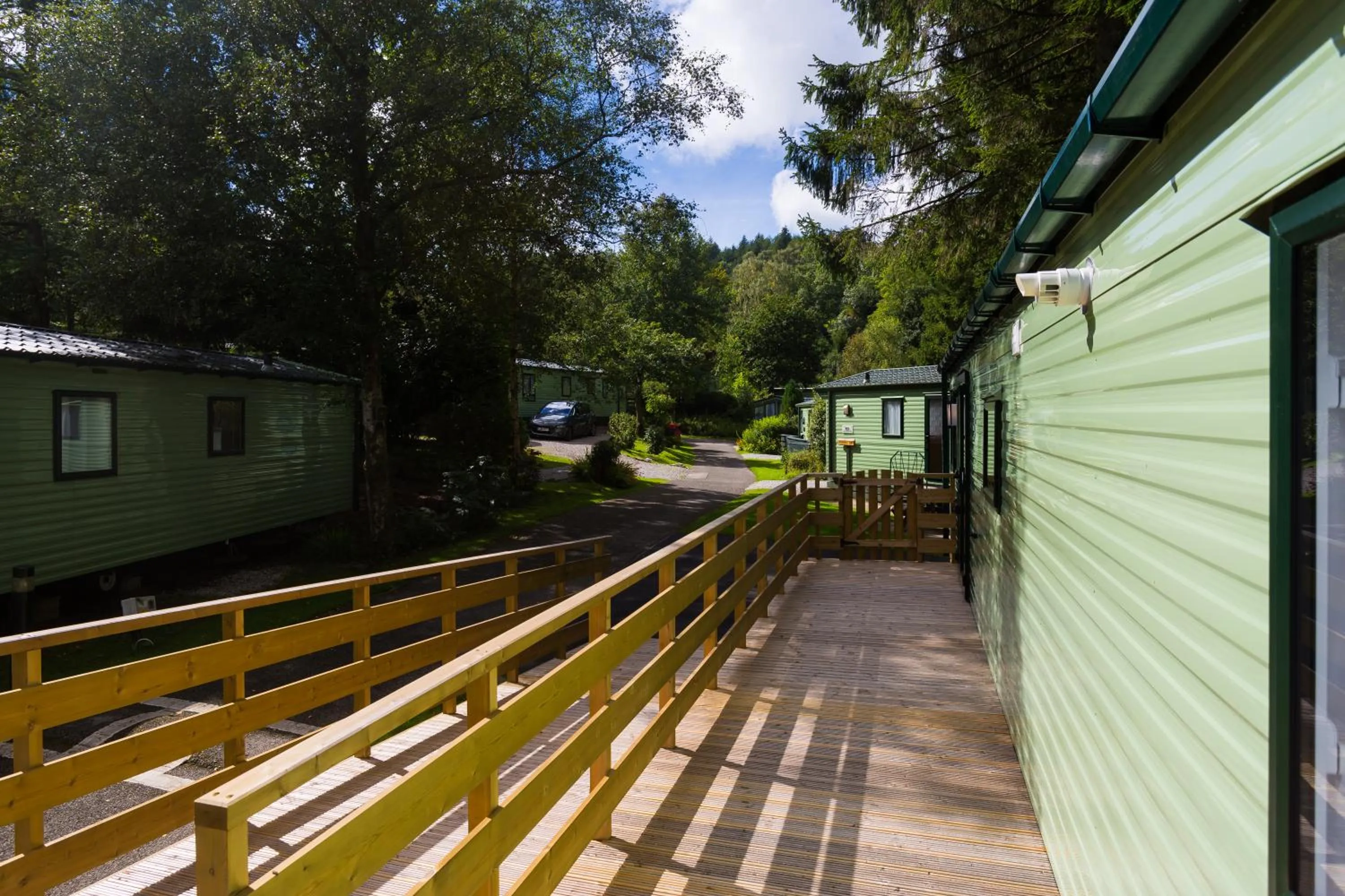 Balcony/Terrace in Newby Bridge Country Caravan Park