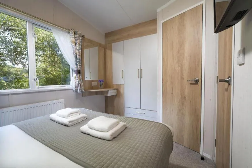 Bed in Newby Bridge Country Caravan Park
