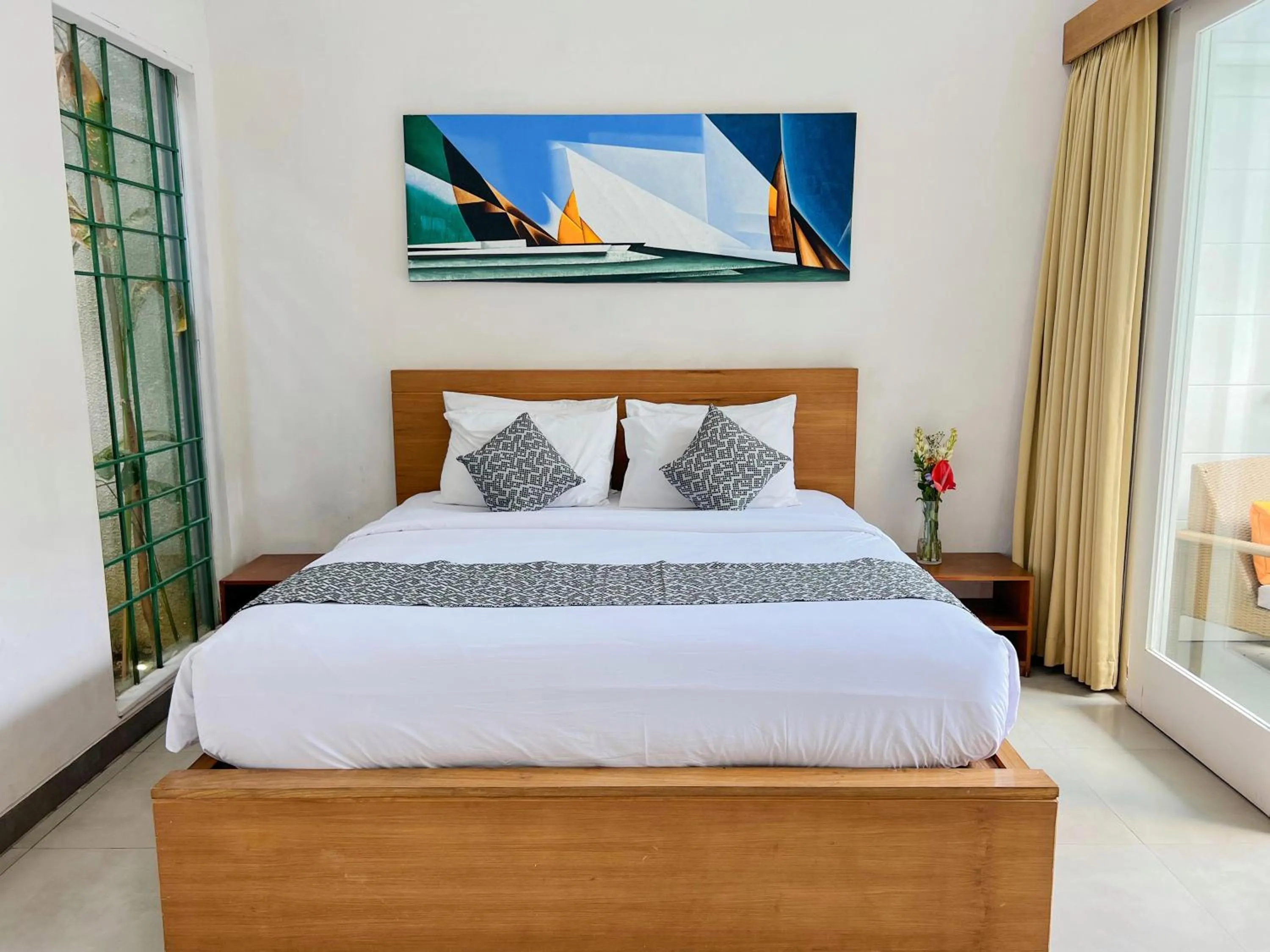 Bed in Apple Villa & Suite Seminyak