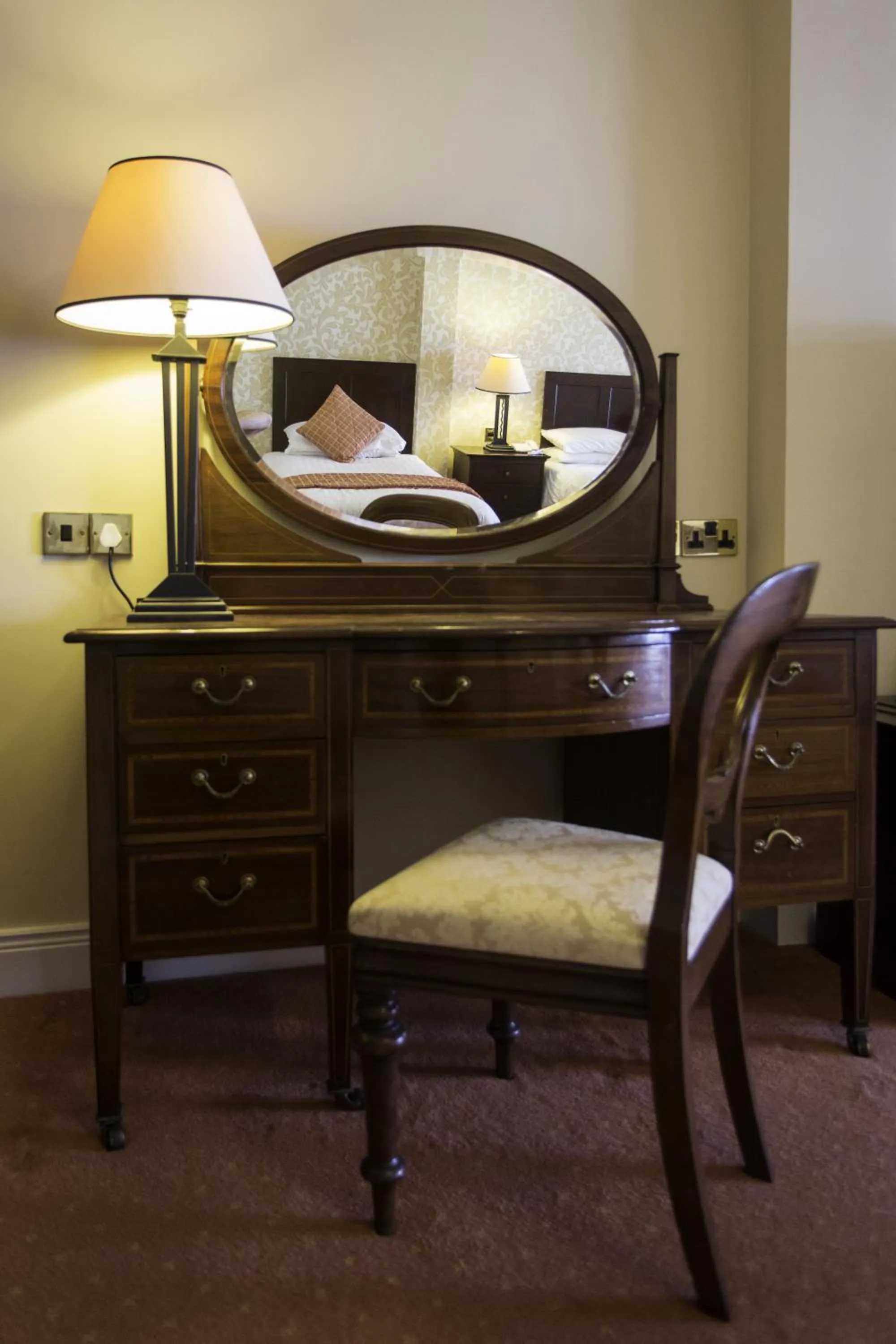 Decorative detail, Bed in Sandhouse Hotel