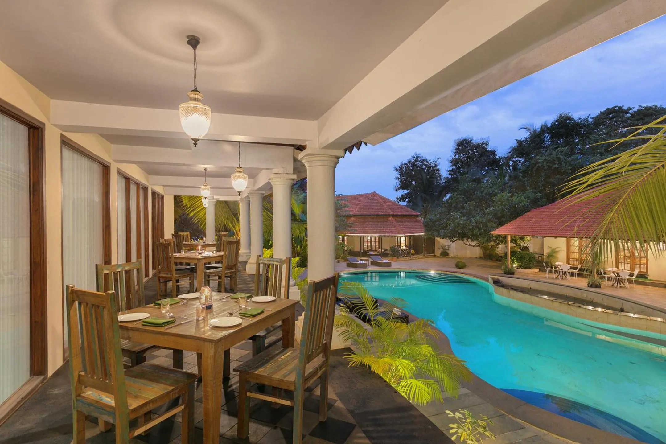 Pool view in Amritara Aura Resort & Spa