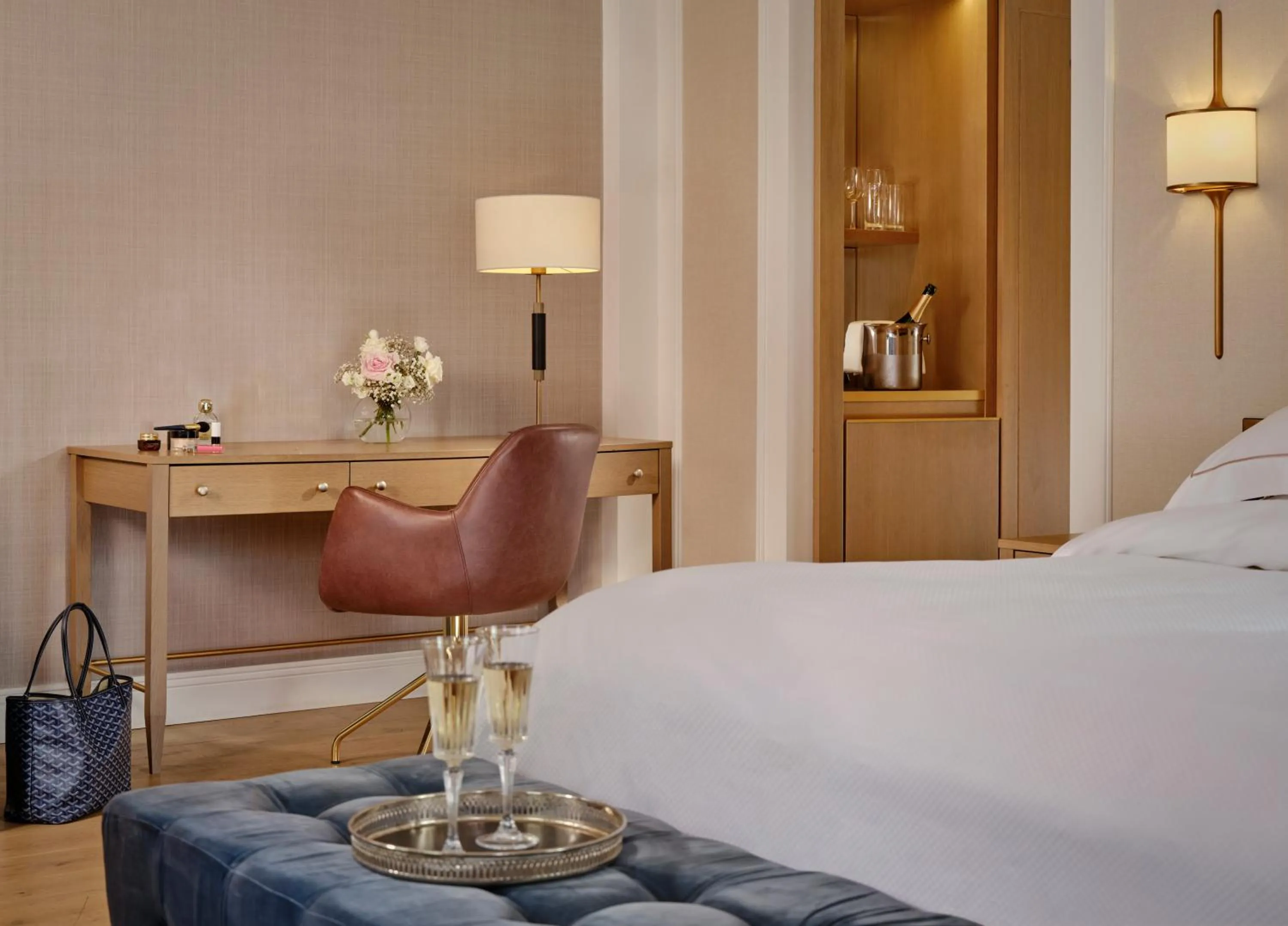 Decorative detail, Bed in The College Green Dublin Hotel, Autograph Collection