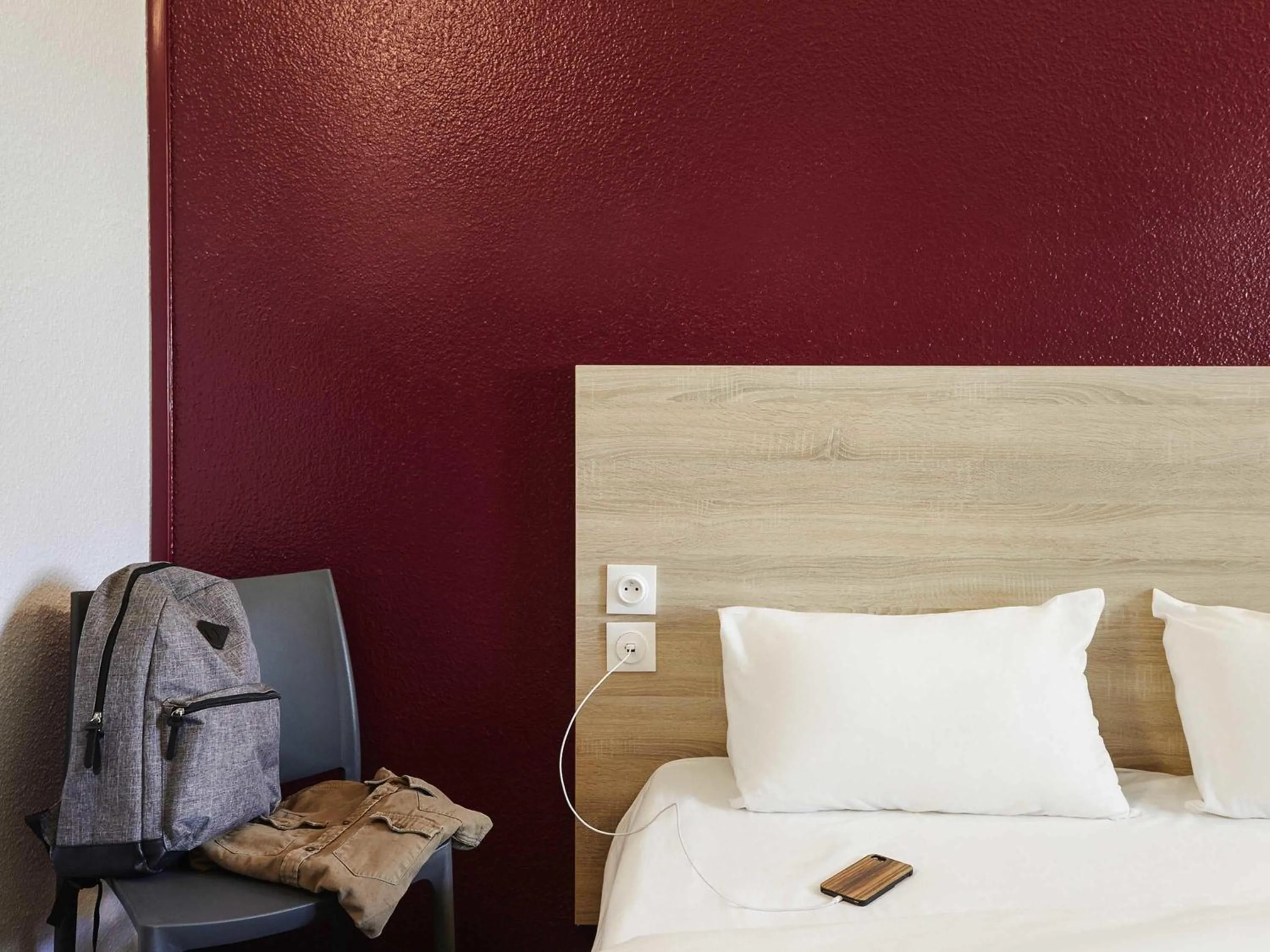 Bedroom, Bed in hotelF1 Calais Coquelles