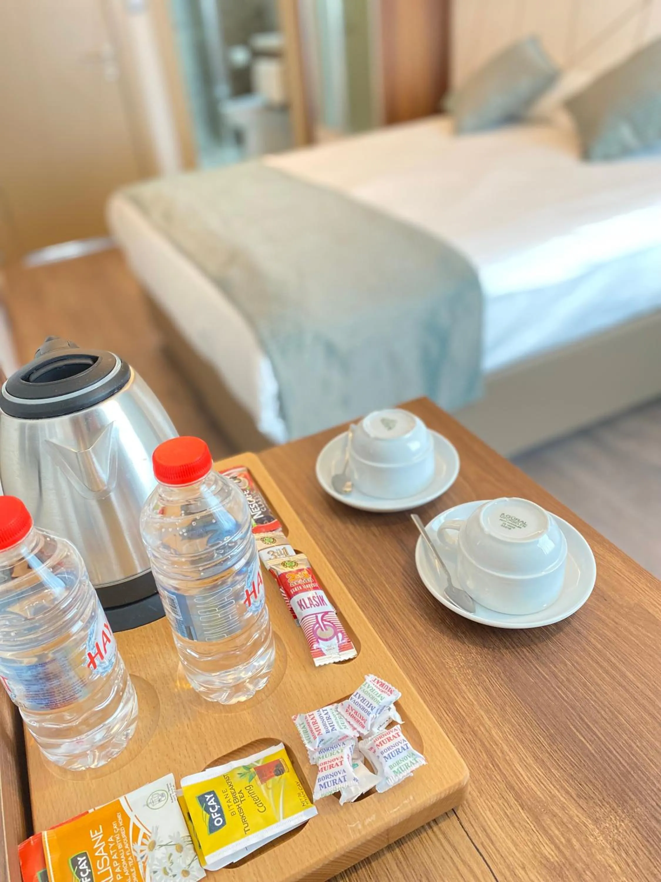 Coffee/tea facilities, Bed in Hakcan Hotel