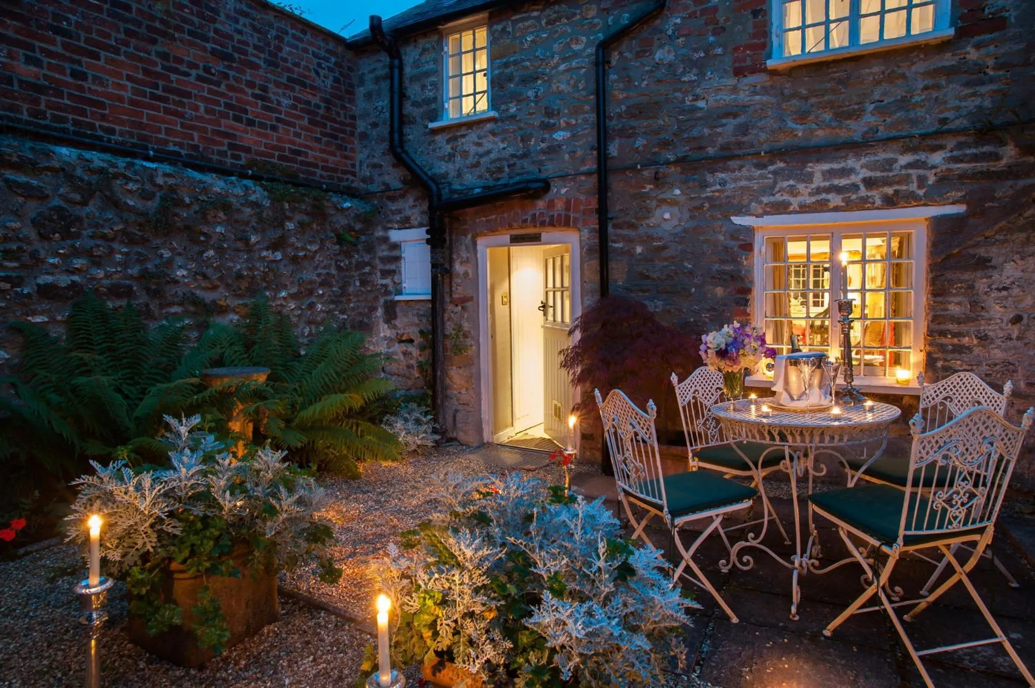 Balcony/Terrace in Summer Lodge Country House Hotel