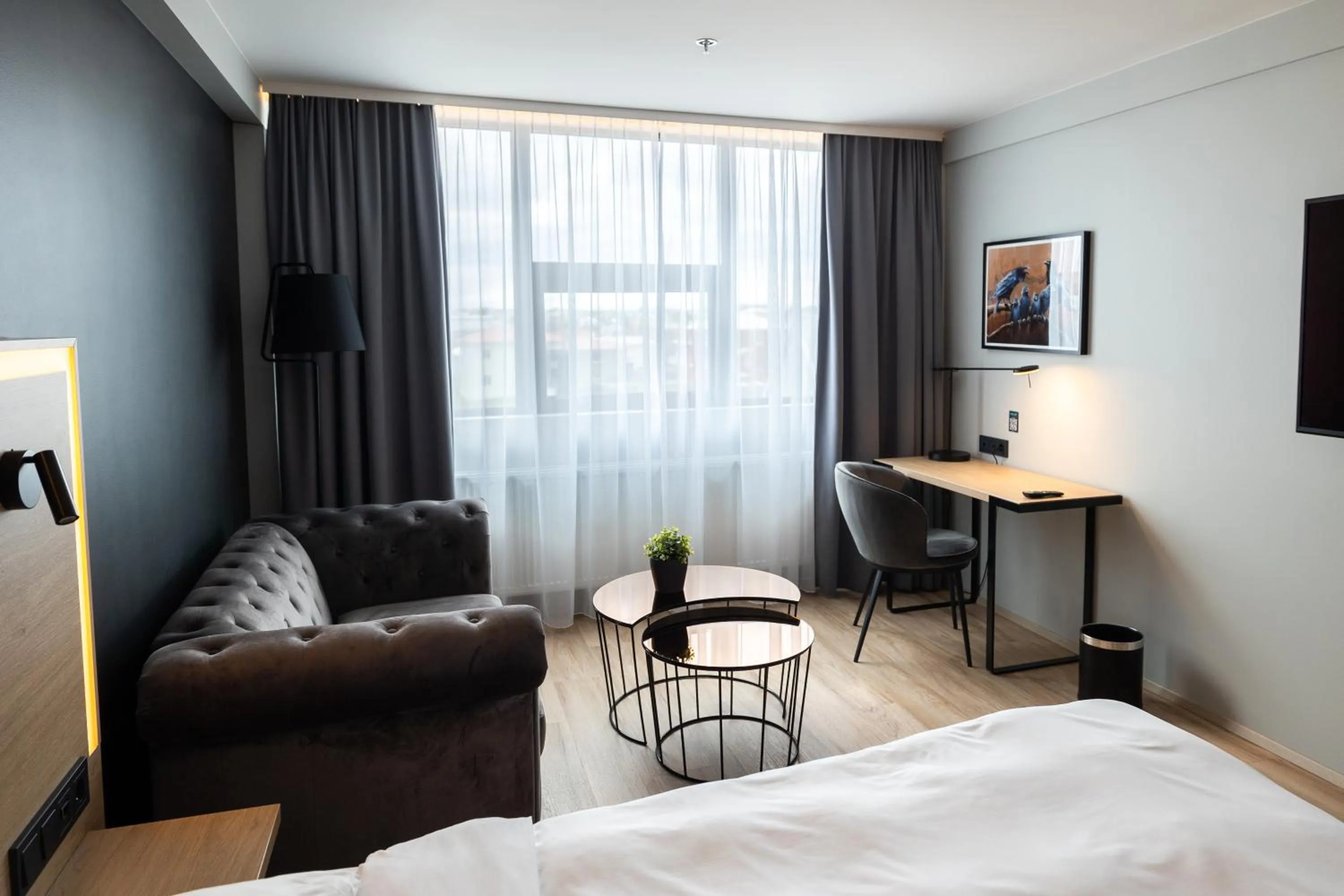 Seating area, Bed in Park Inn by Radisson Reykjavik Keflavík Airport