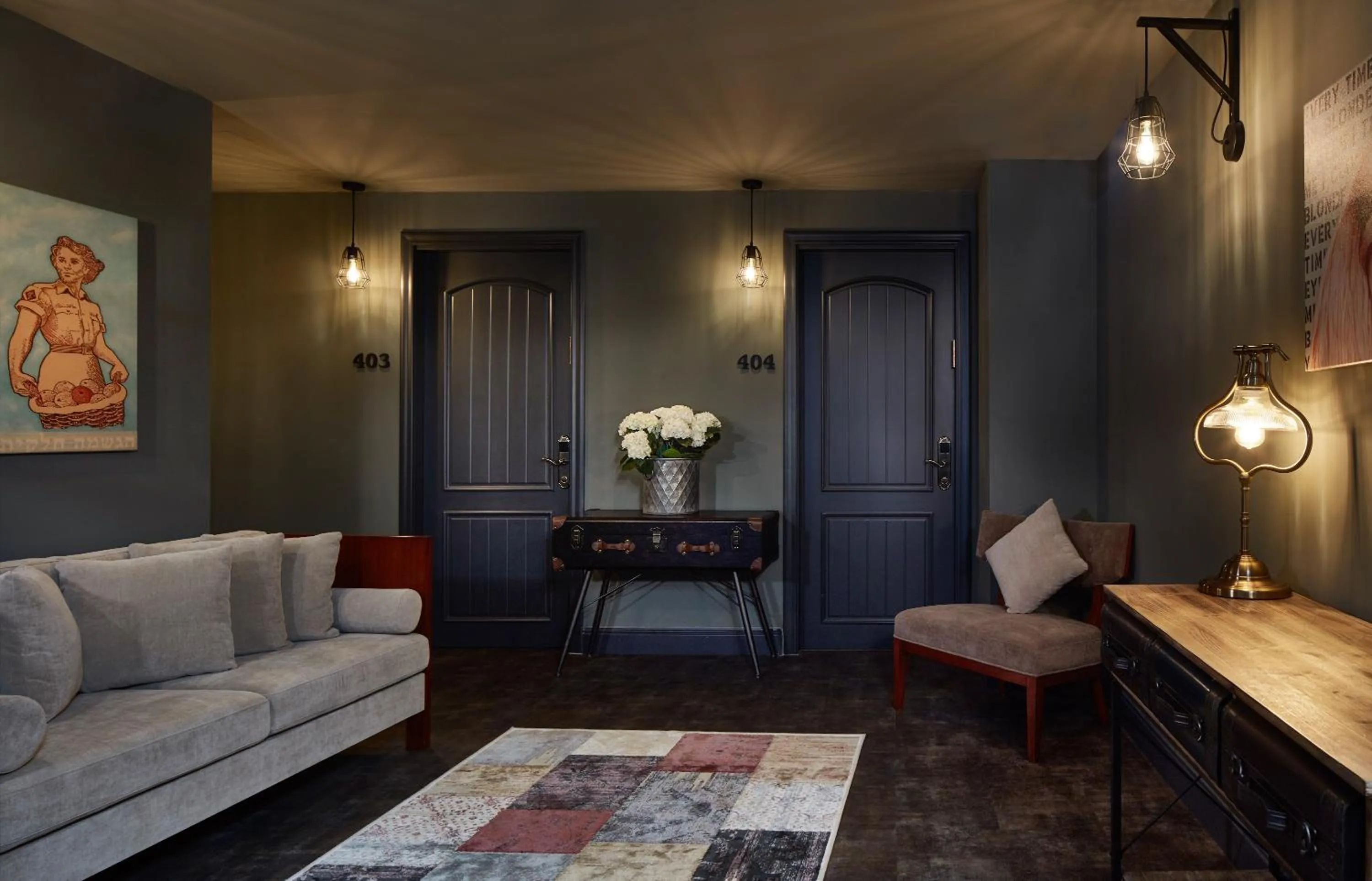 Seating area in Carmella Boutique Hotel