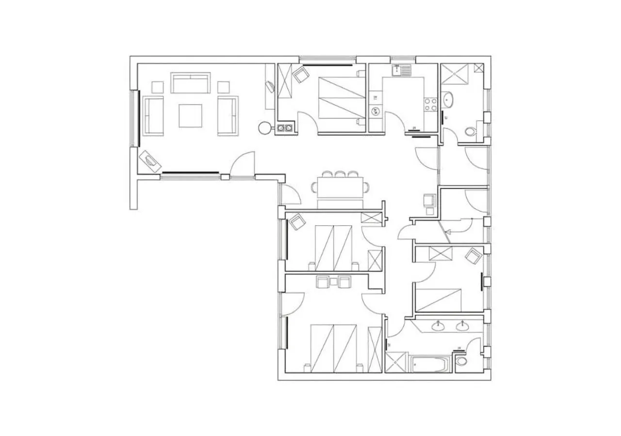 Floor plan in Hotel Hüttmann