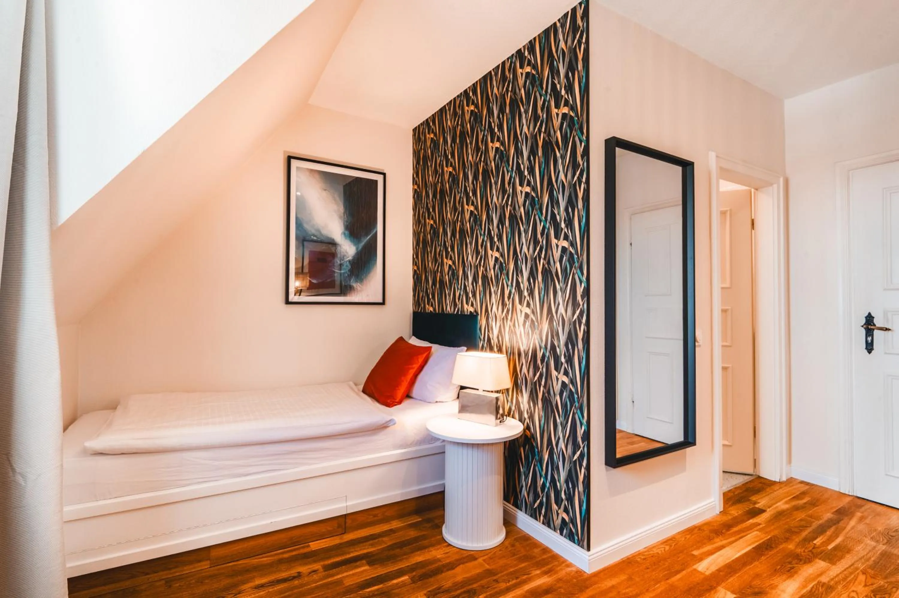 Bed in Hotel Hüttmann