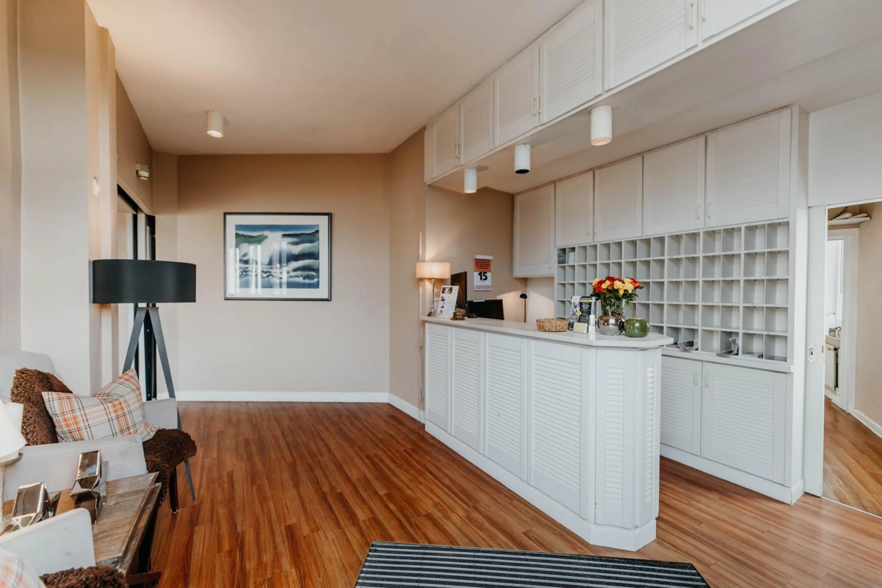 Lobby or reception in Hotel Hüttmann