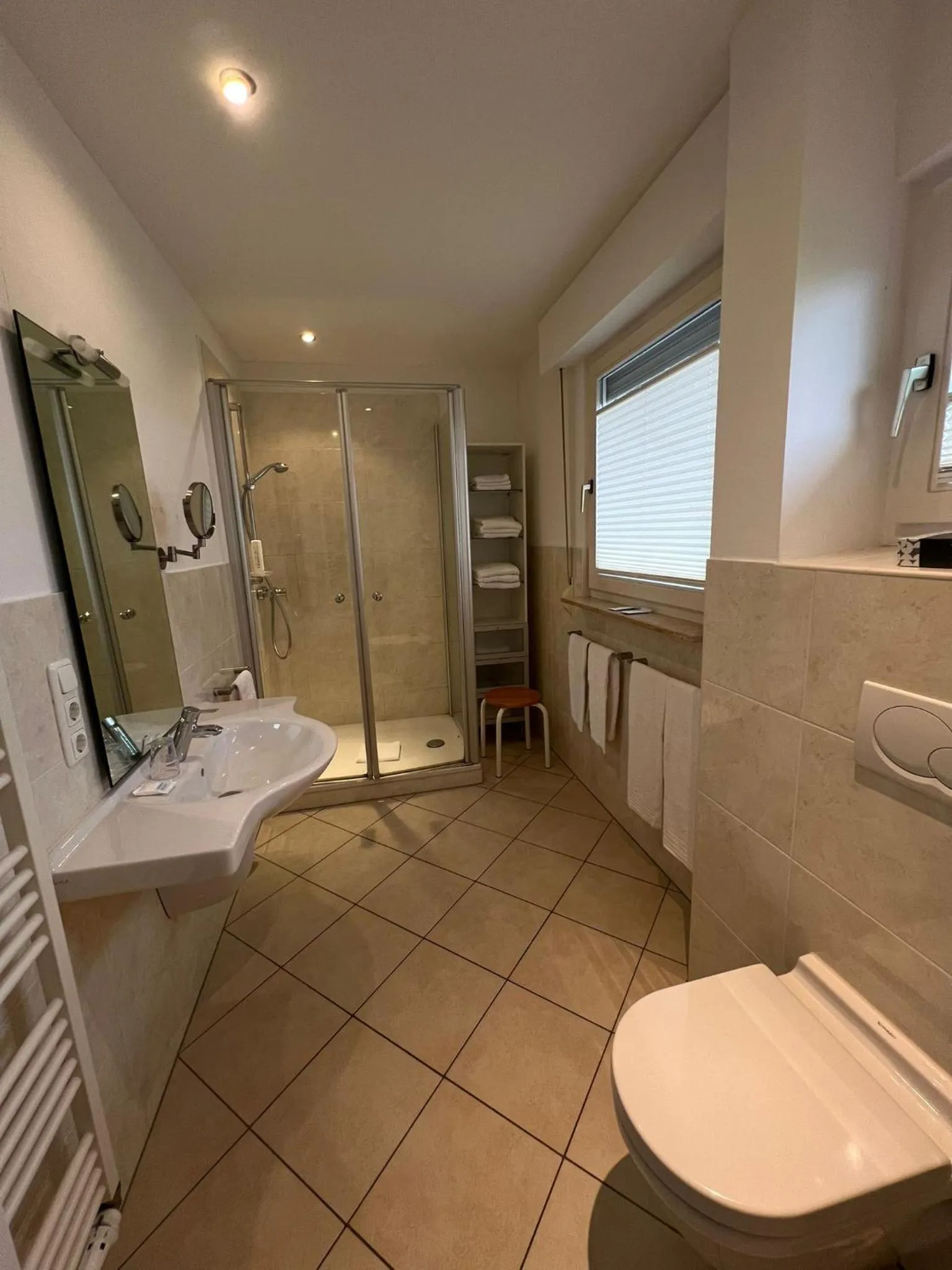 Shower in Hotel Hüttmann