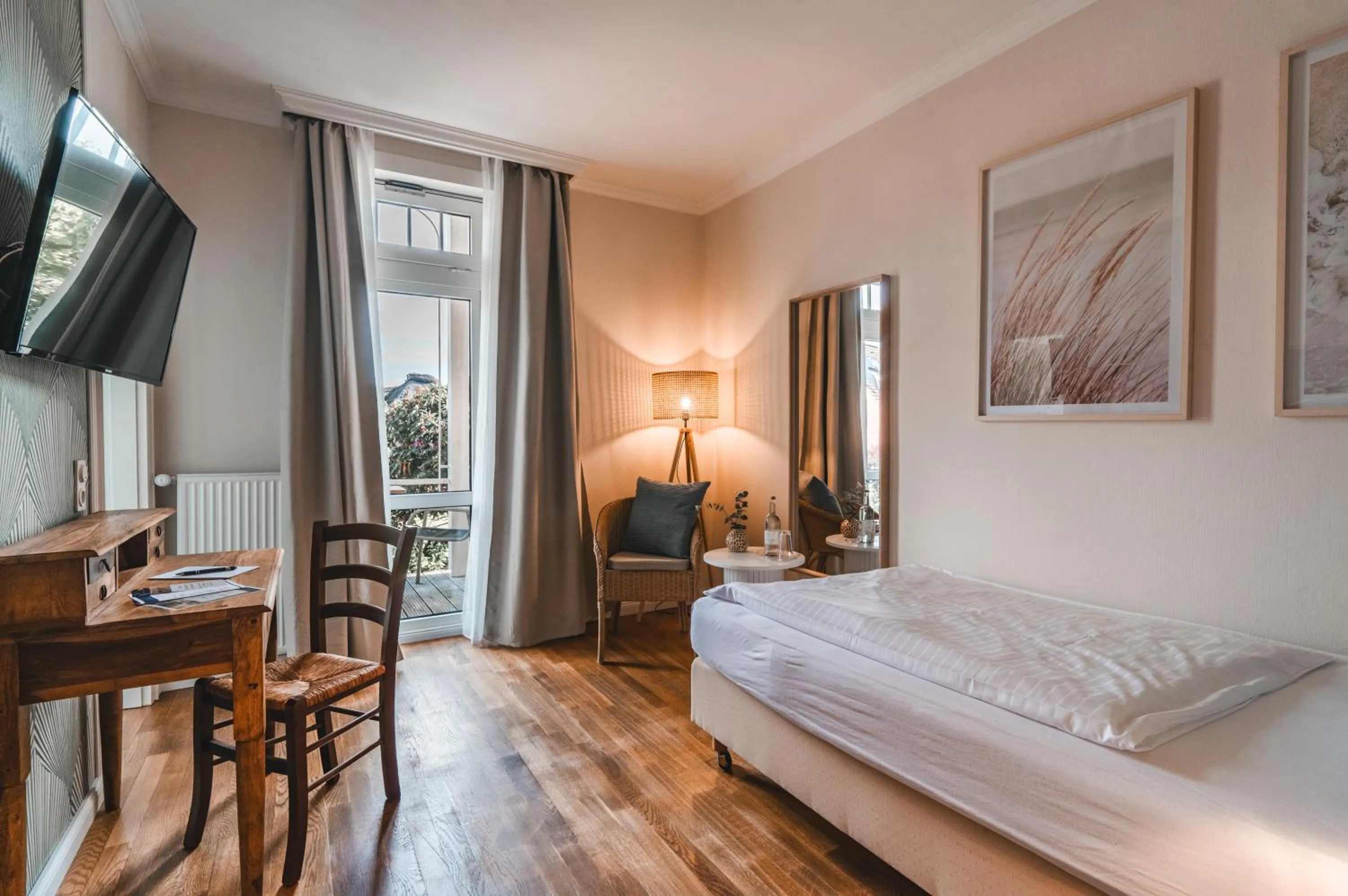 Bed in Hotel Hüttmann