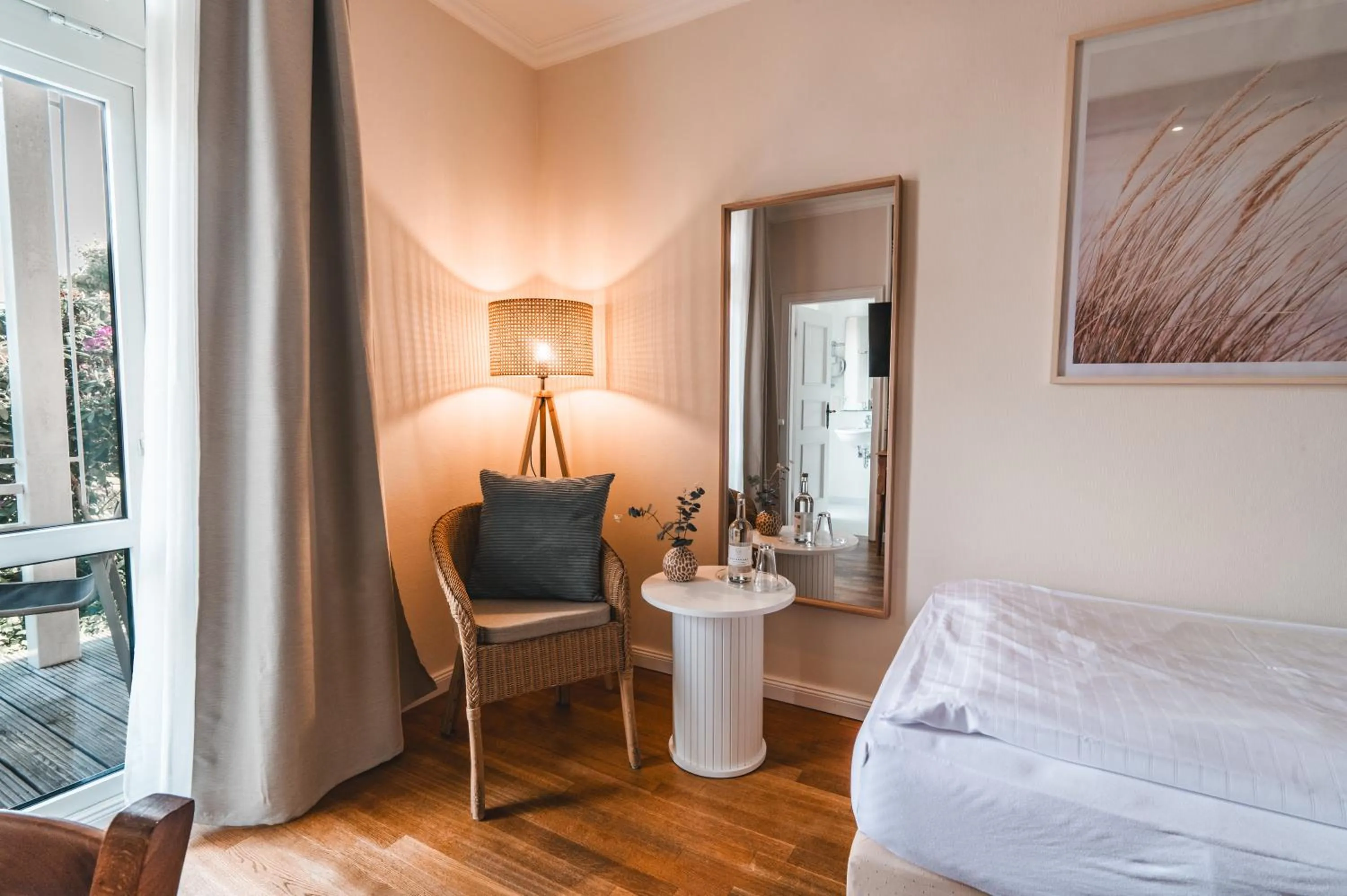 Bed in Hotel Hüttmann