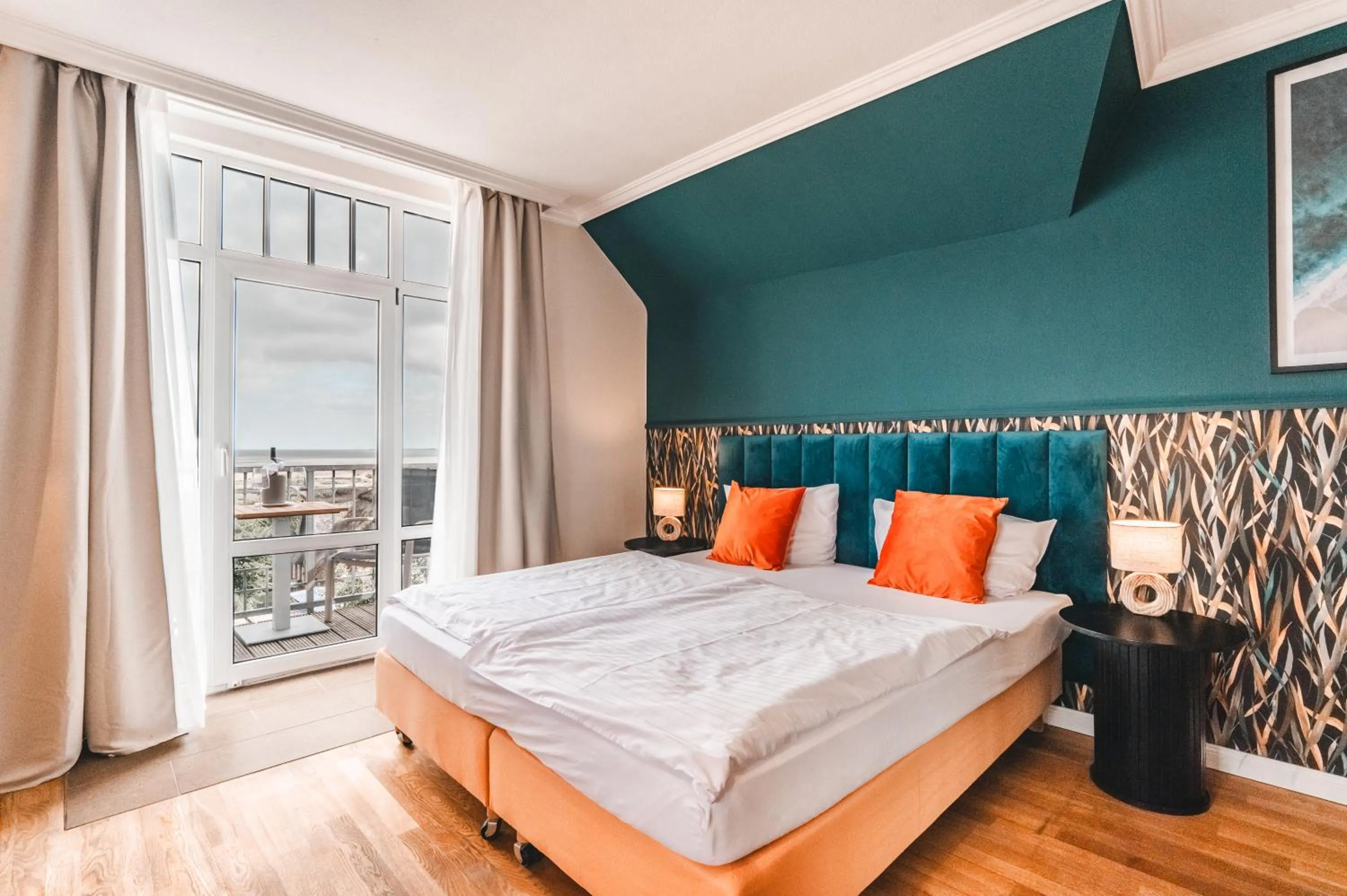 Bed in Hotel Hüttmann