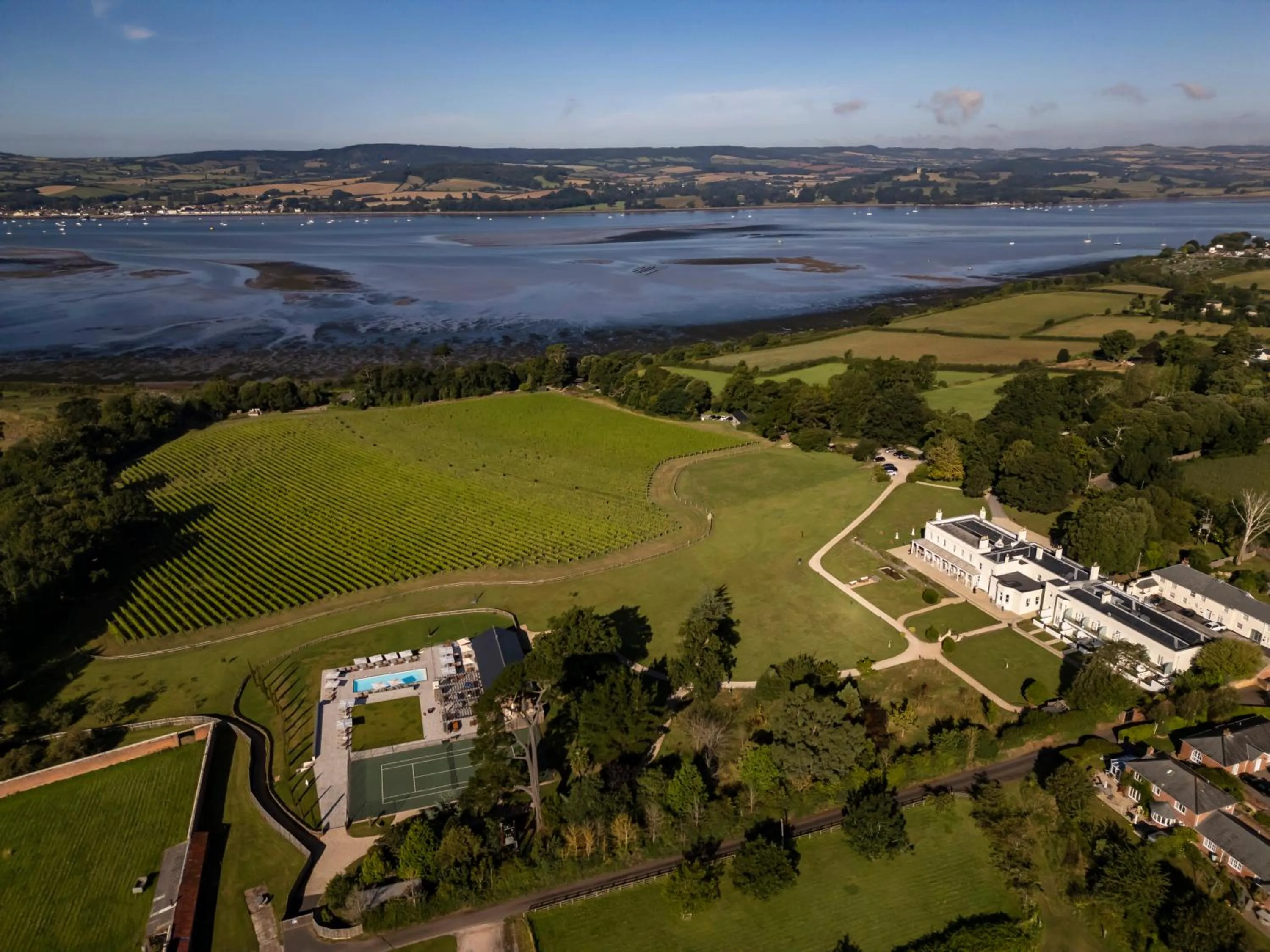 Property building in Lympstone Manor Hotel Restaurant & Vineyard - Relais & Chateaux