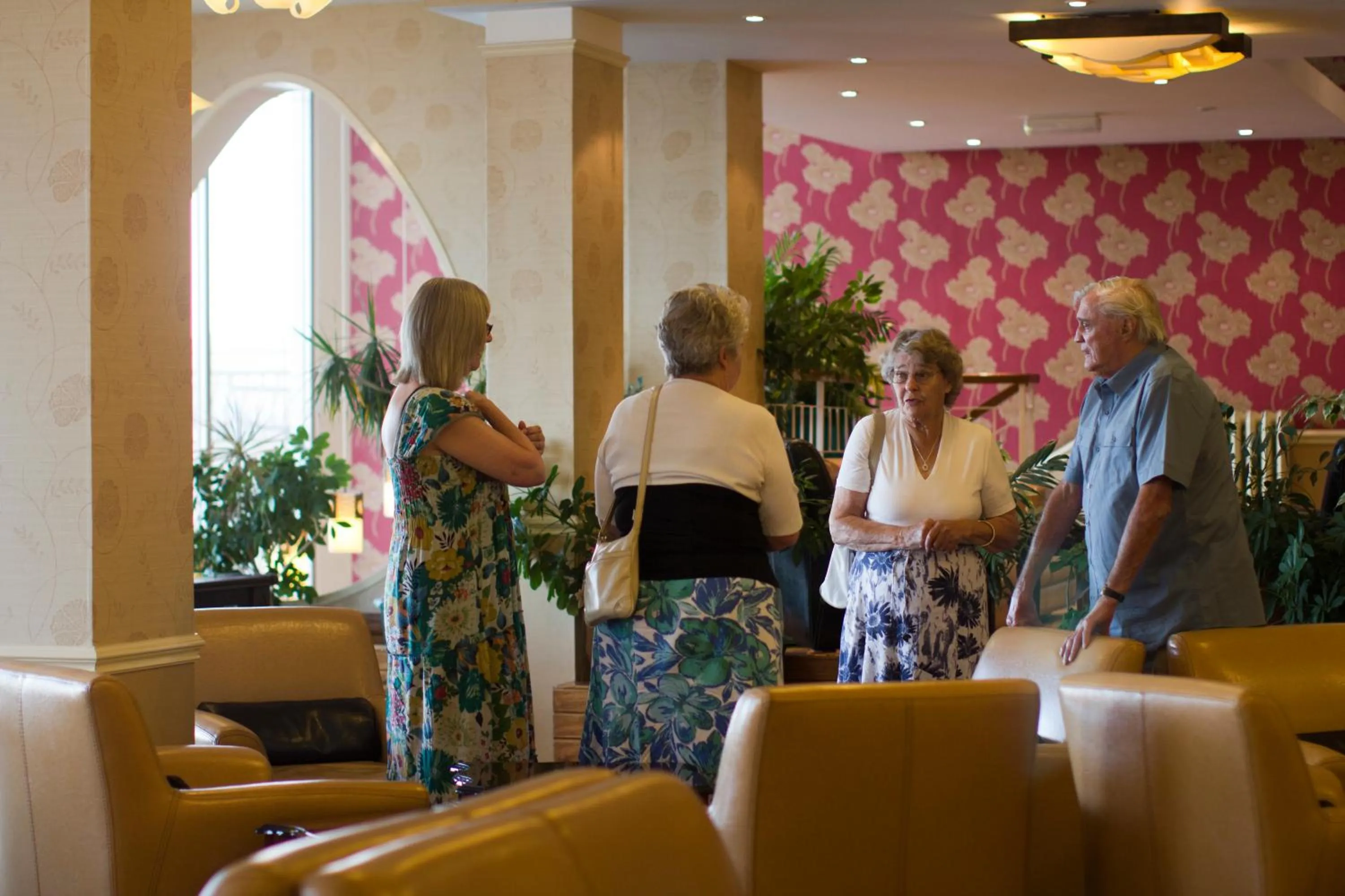 People in Regent Court - Seafront, Sandown, Isle of Wight