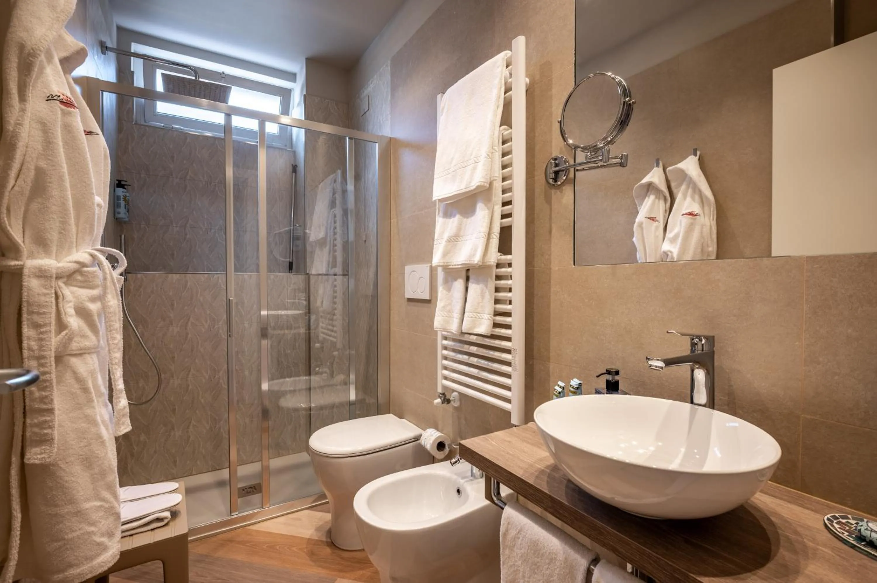 Shower in Hotel Monte Rosa