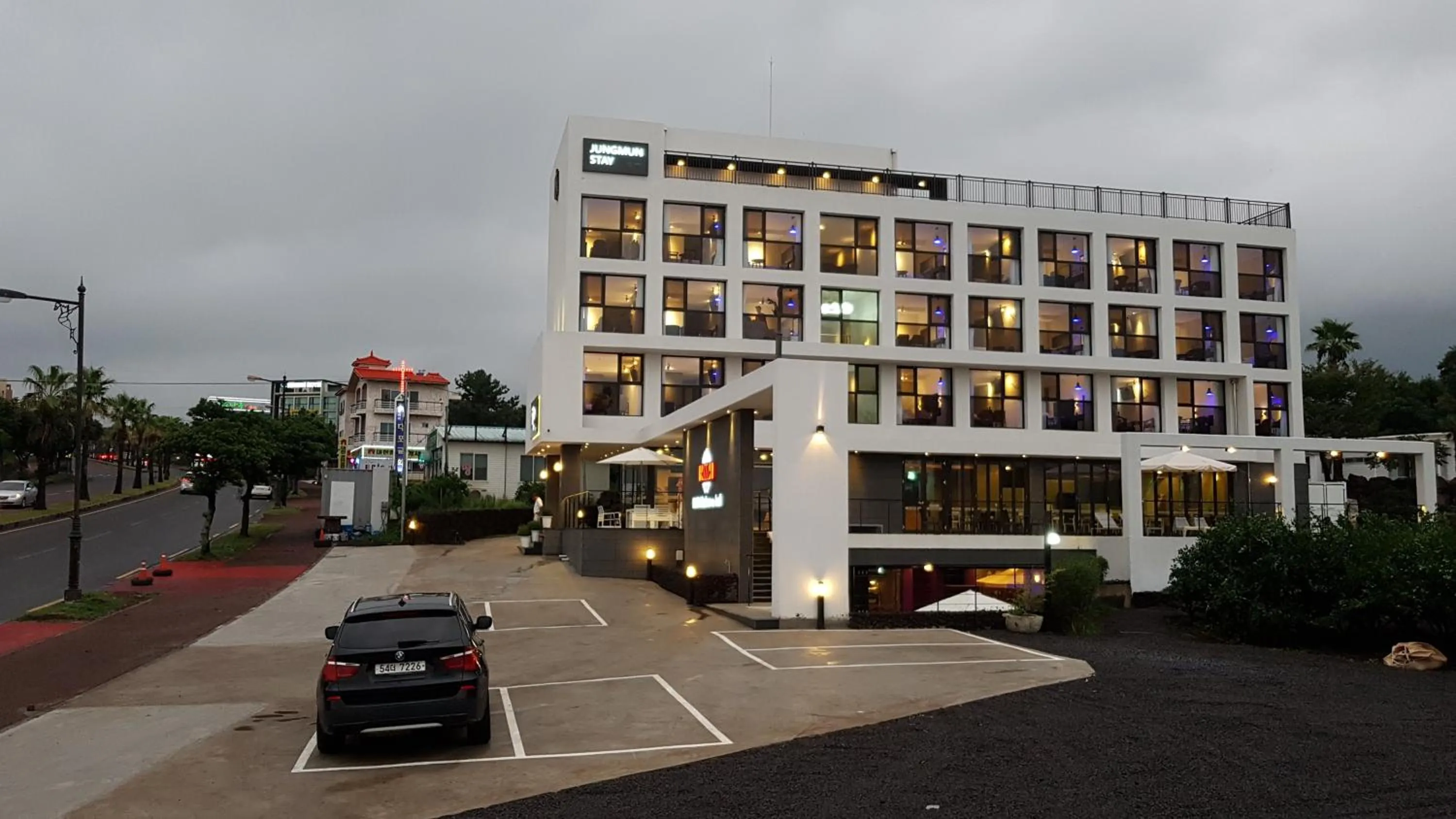 Property building in Hotel Stay Interview Jeju