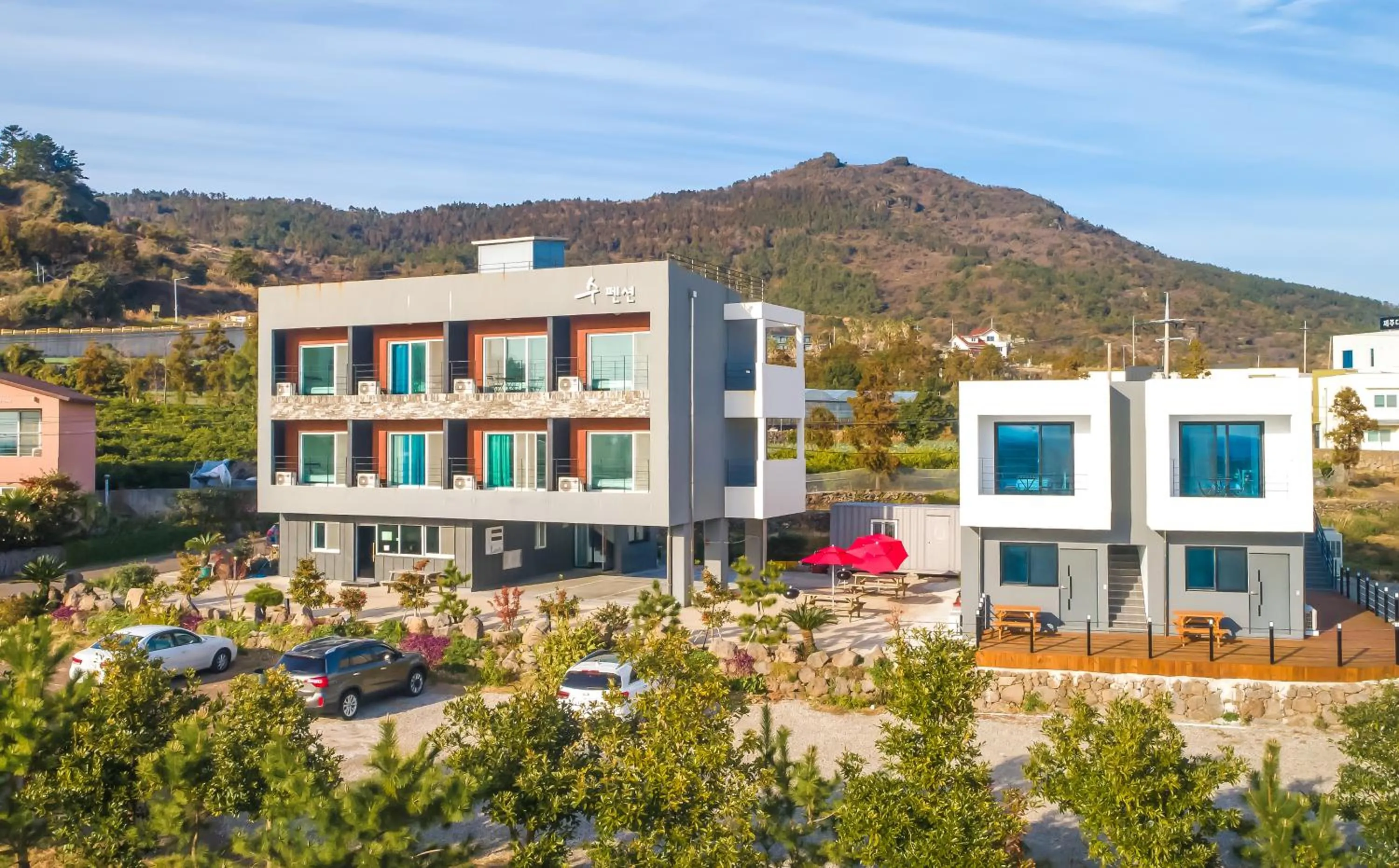 Bird's eye view in Jeju Soo Pension