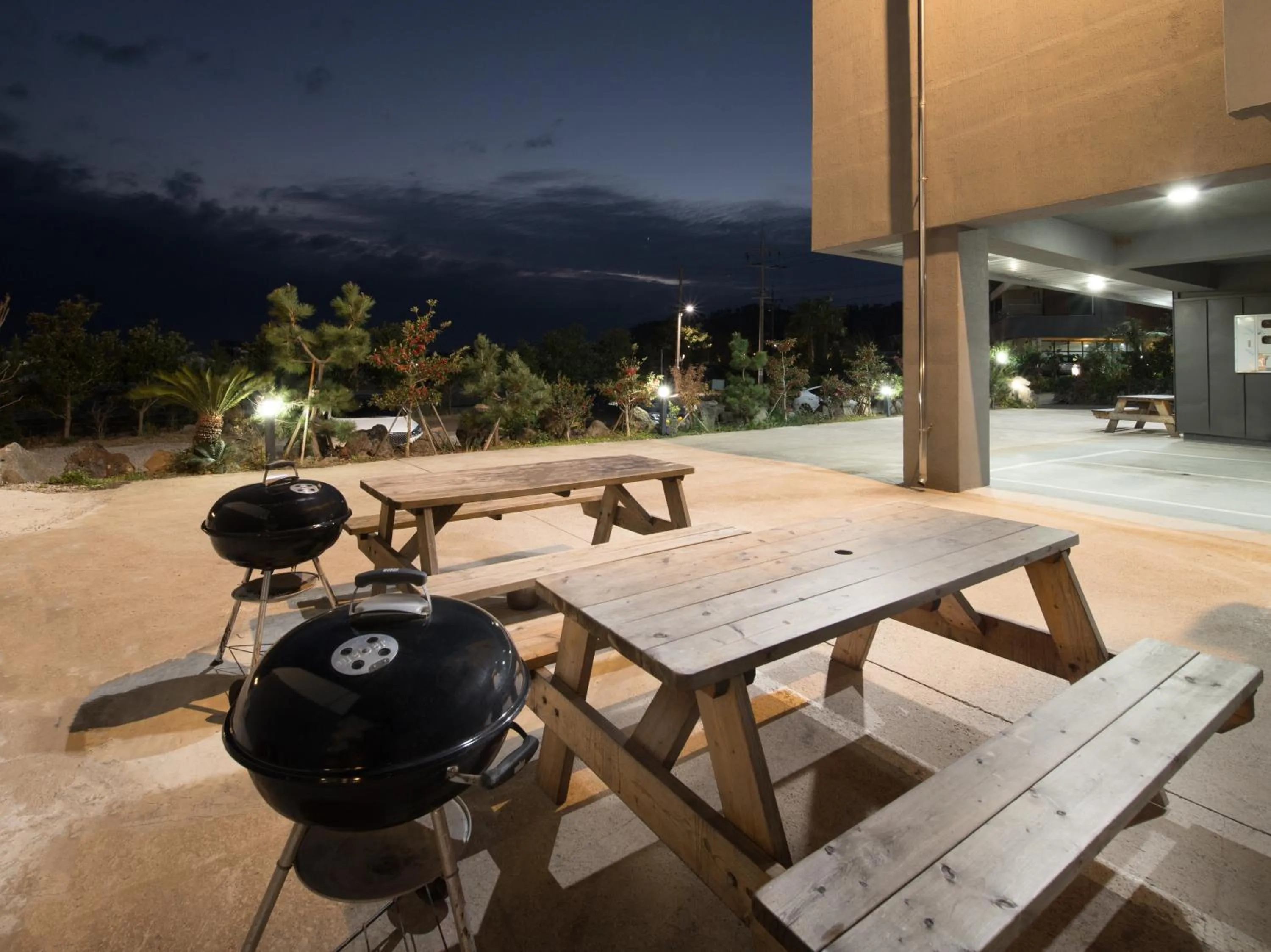 BBQ facilities in Jeju Soo Pension