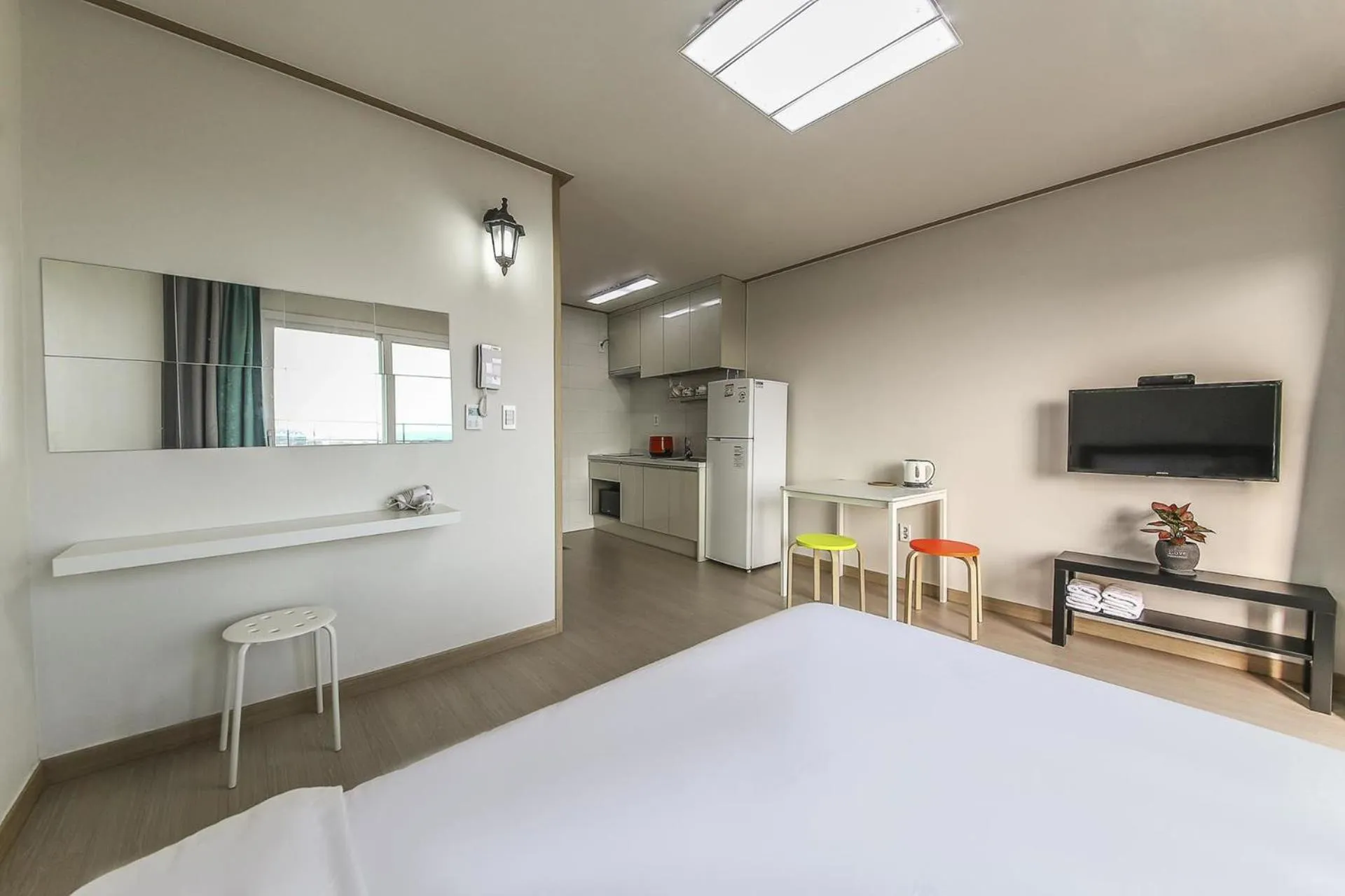 Bedroom, Bed in Jeju Soo Pension